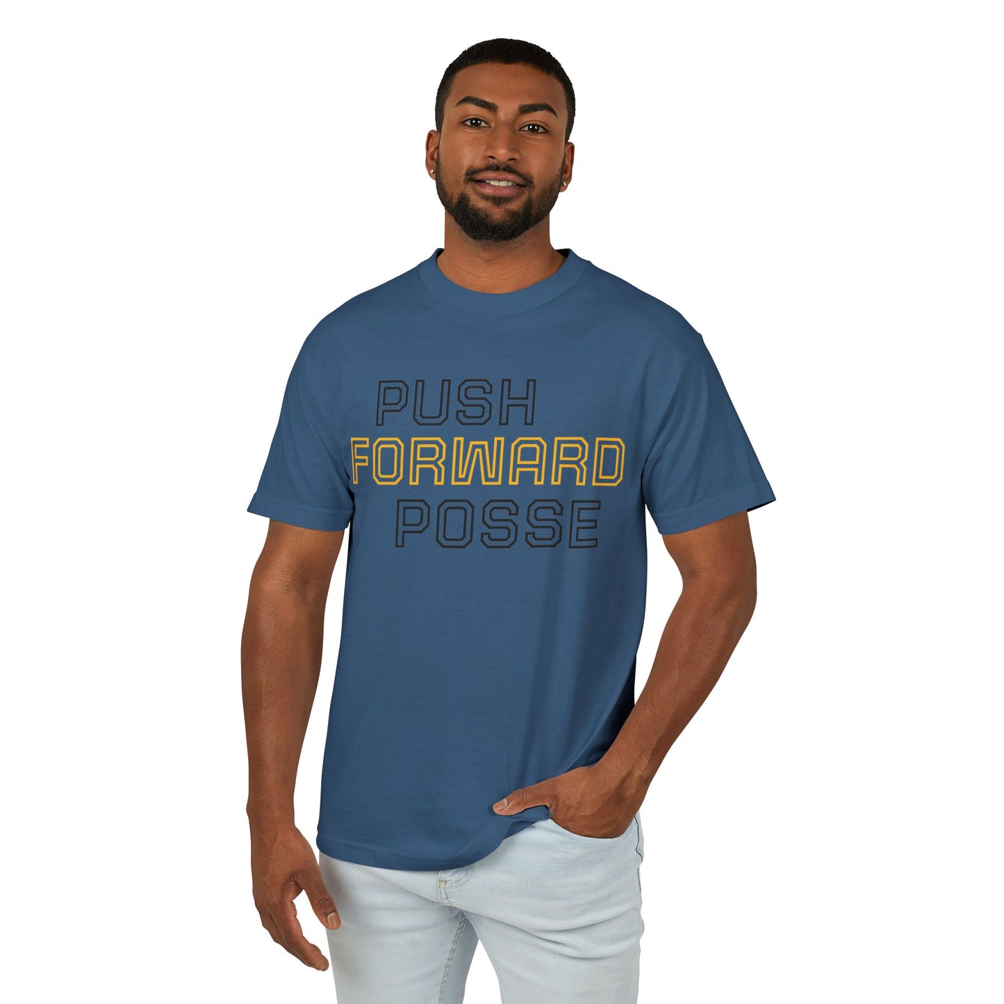 Push Forward Posse Tee - Unisex Heavyweight Cotton Shirt