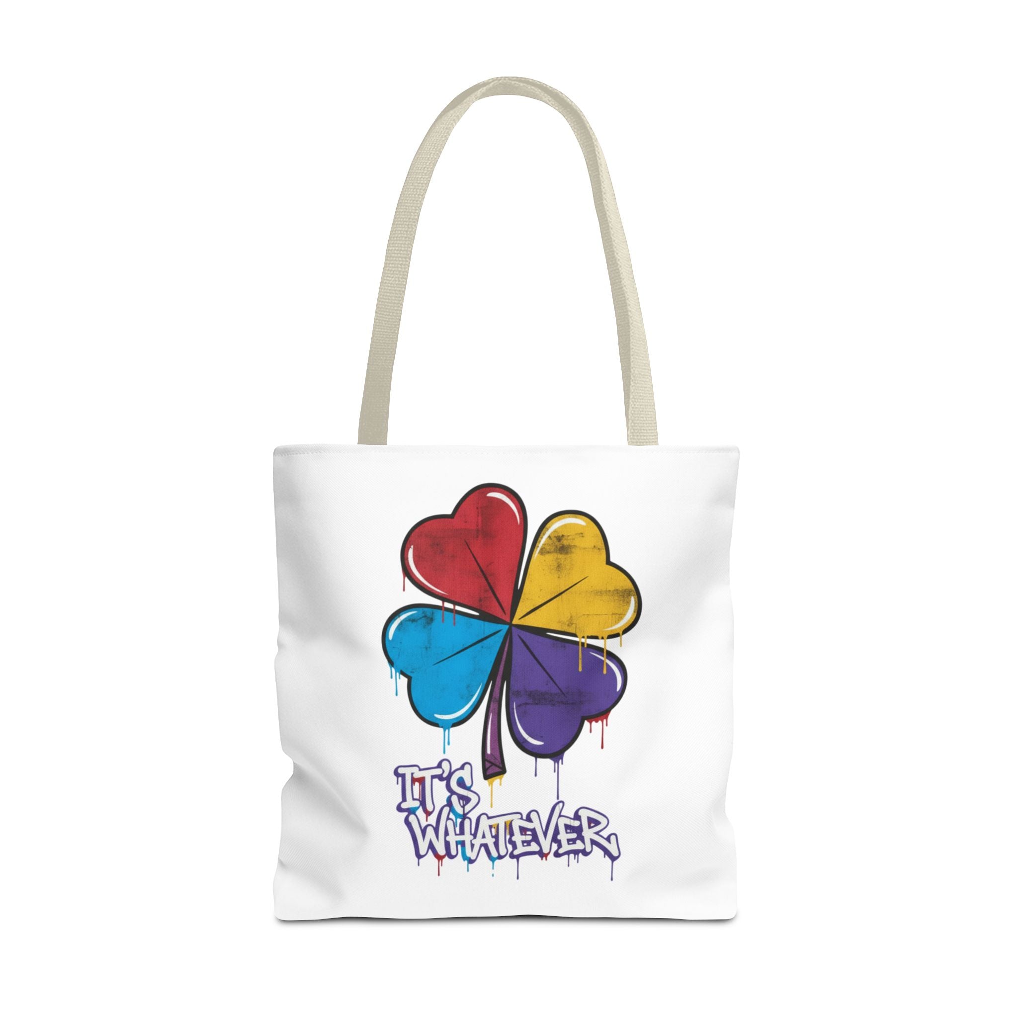 Rainbow Drip Graphic Tote Bag