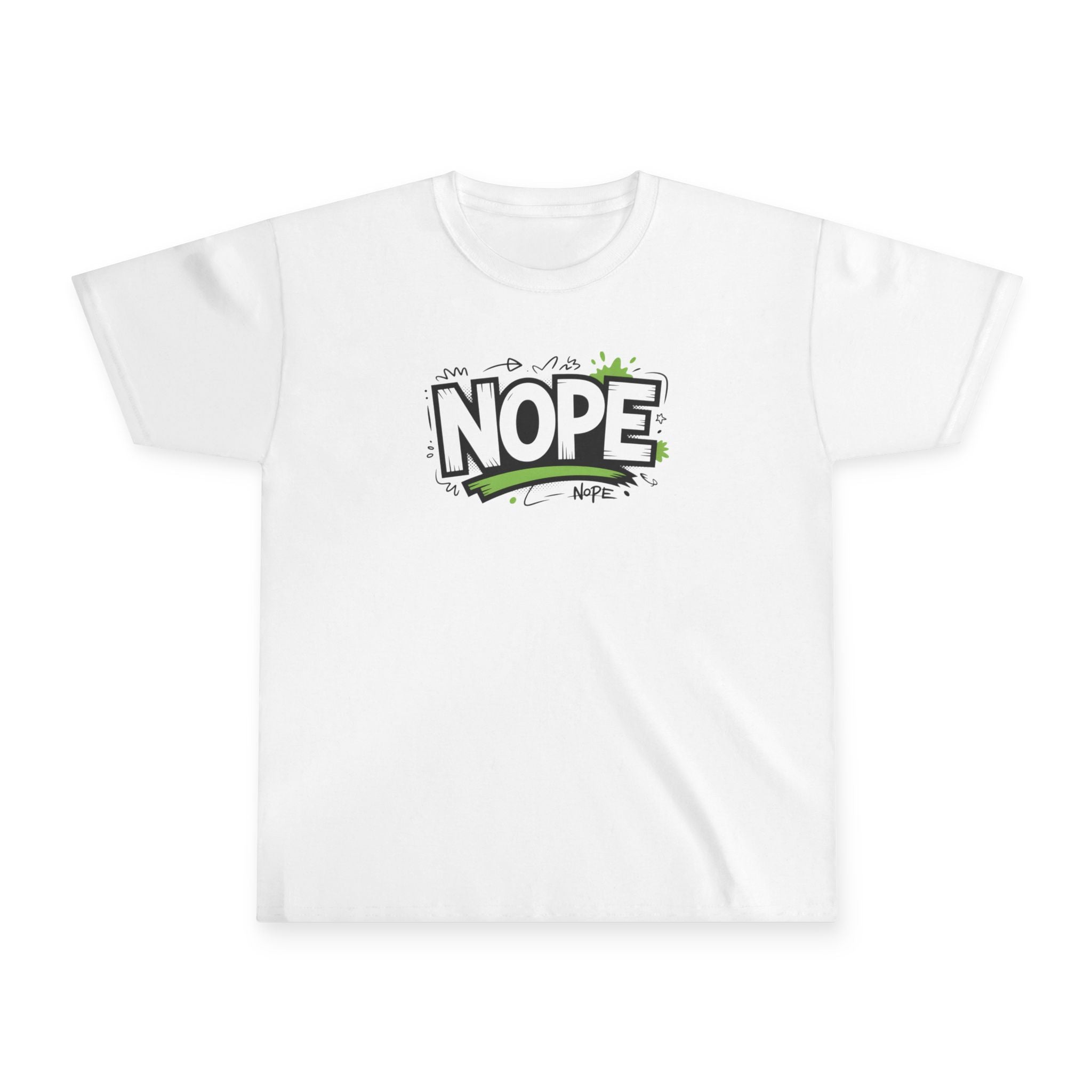 NOPE Graphic Youth Tee — Funny Kids Casual T-Shirt