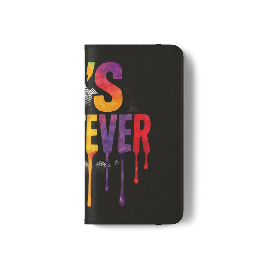 Rainbow Drip Flip Case