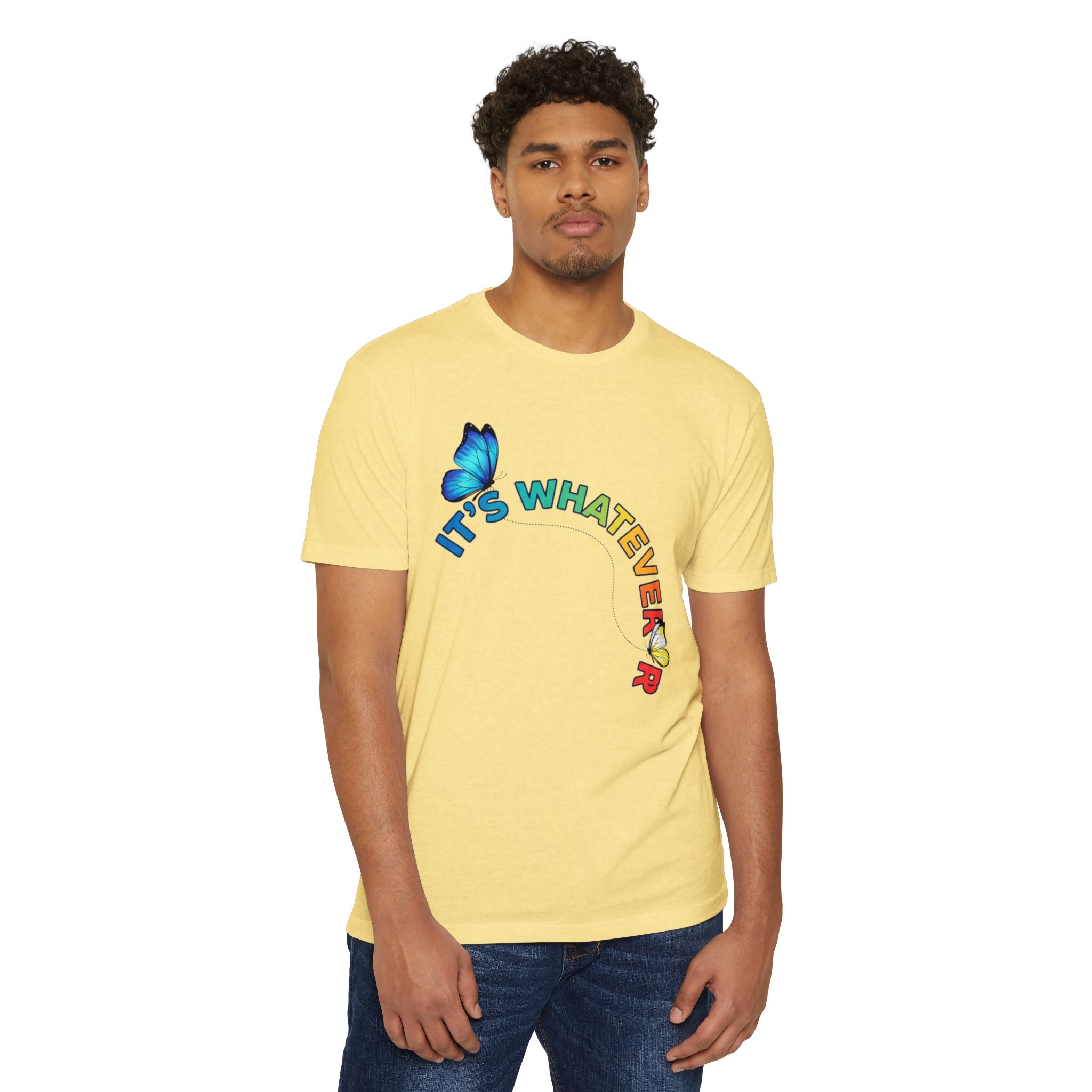 It's Whatever Colorful Butterfly Tee