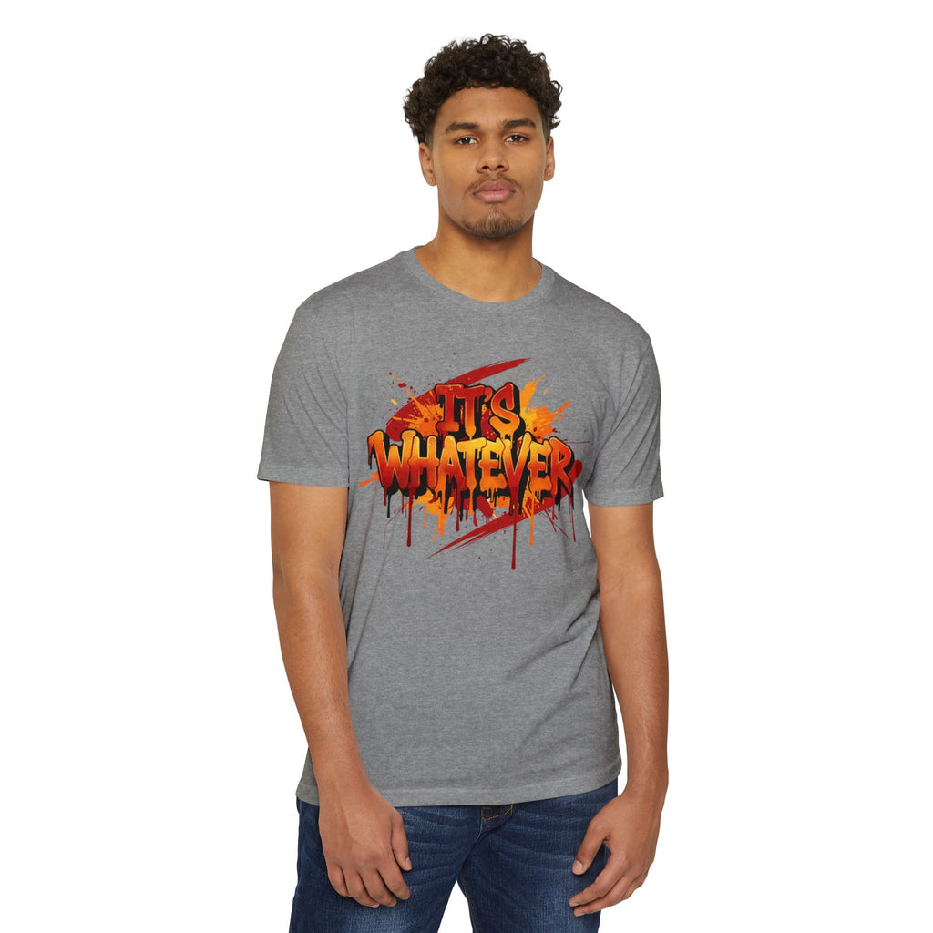 Neon Graffiti Paint Drip Tee — Streetwear Graphic T-Shirt