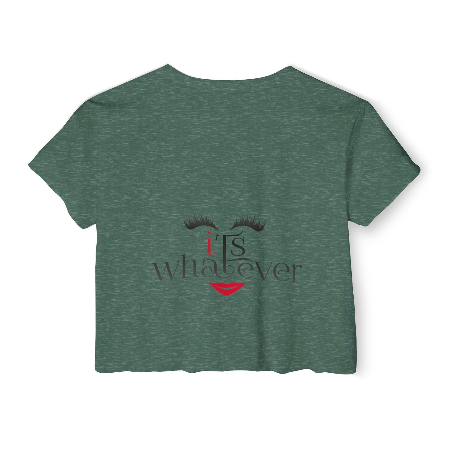 Women's Festival Crop Top - 'iTs whatever' Statement Tee