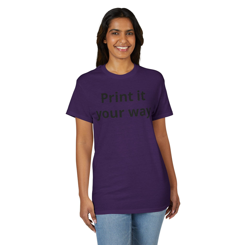 Custom Text DryBlend Tee