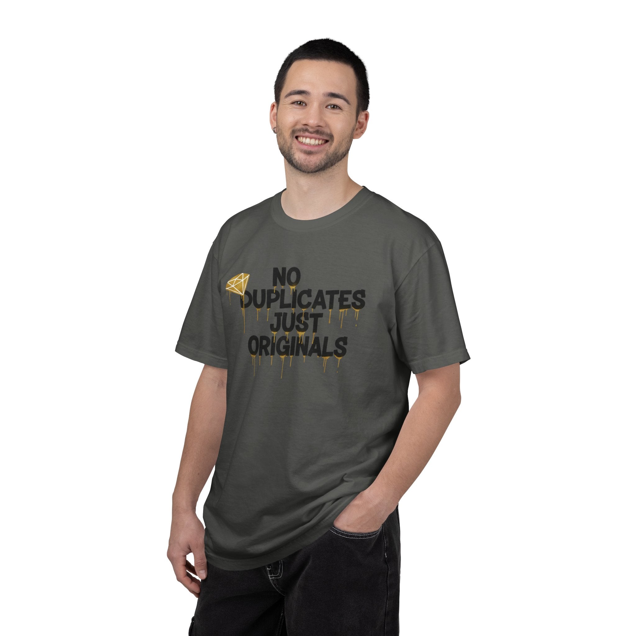 No Duplicates Just Originals T-Shirt — Bold Streetwear Graphic Tee