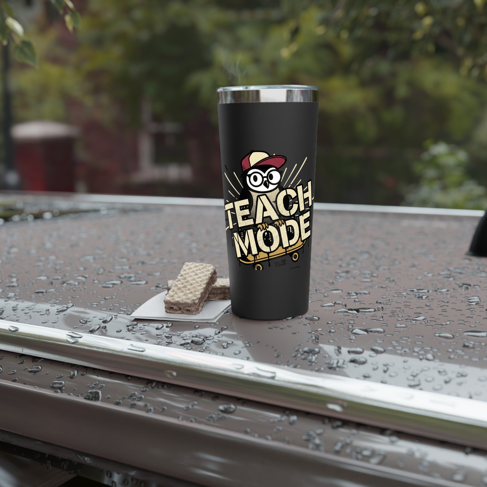 Teach Mode 22oz Insulated Tumbler — Teacher Coffee Travel Mug
