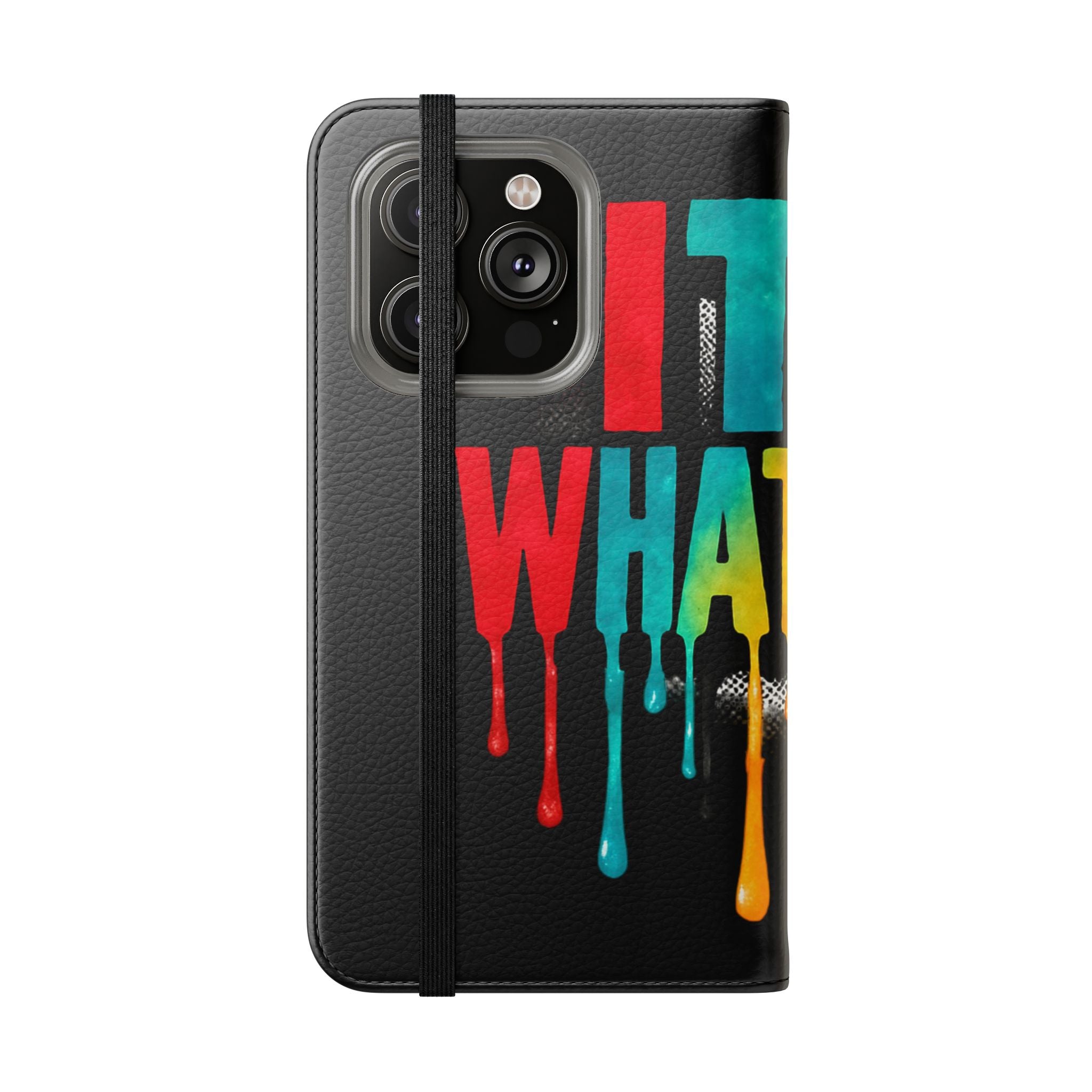 Rainbow Drip Flip Case