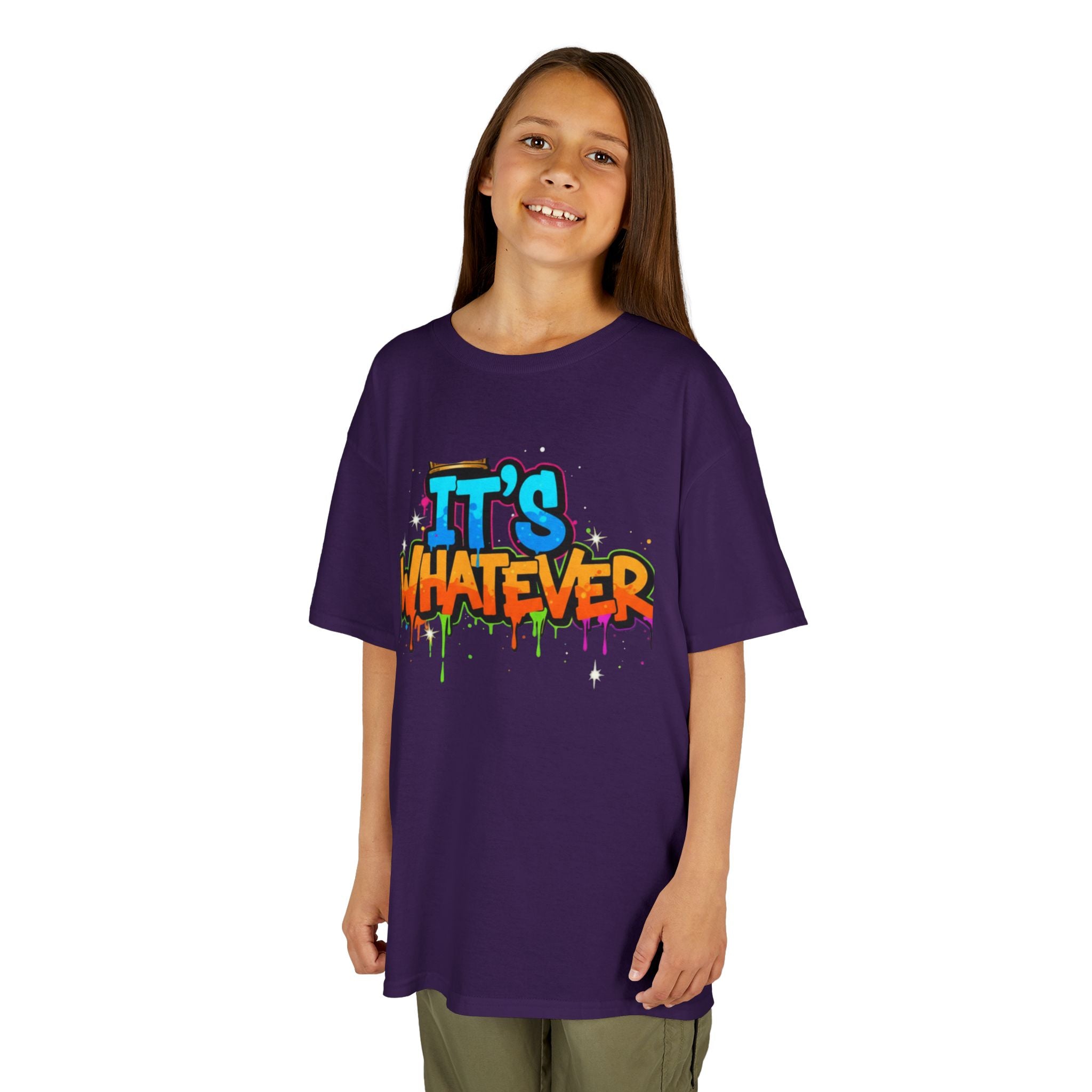 Color Drip Graffiti Kids Tee — Streetwear Graphic T-Shirt