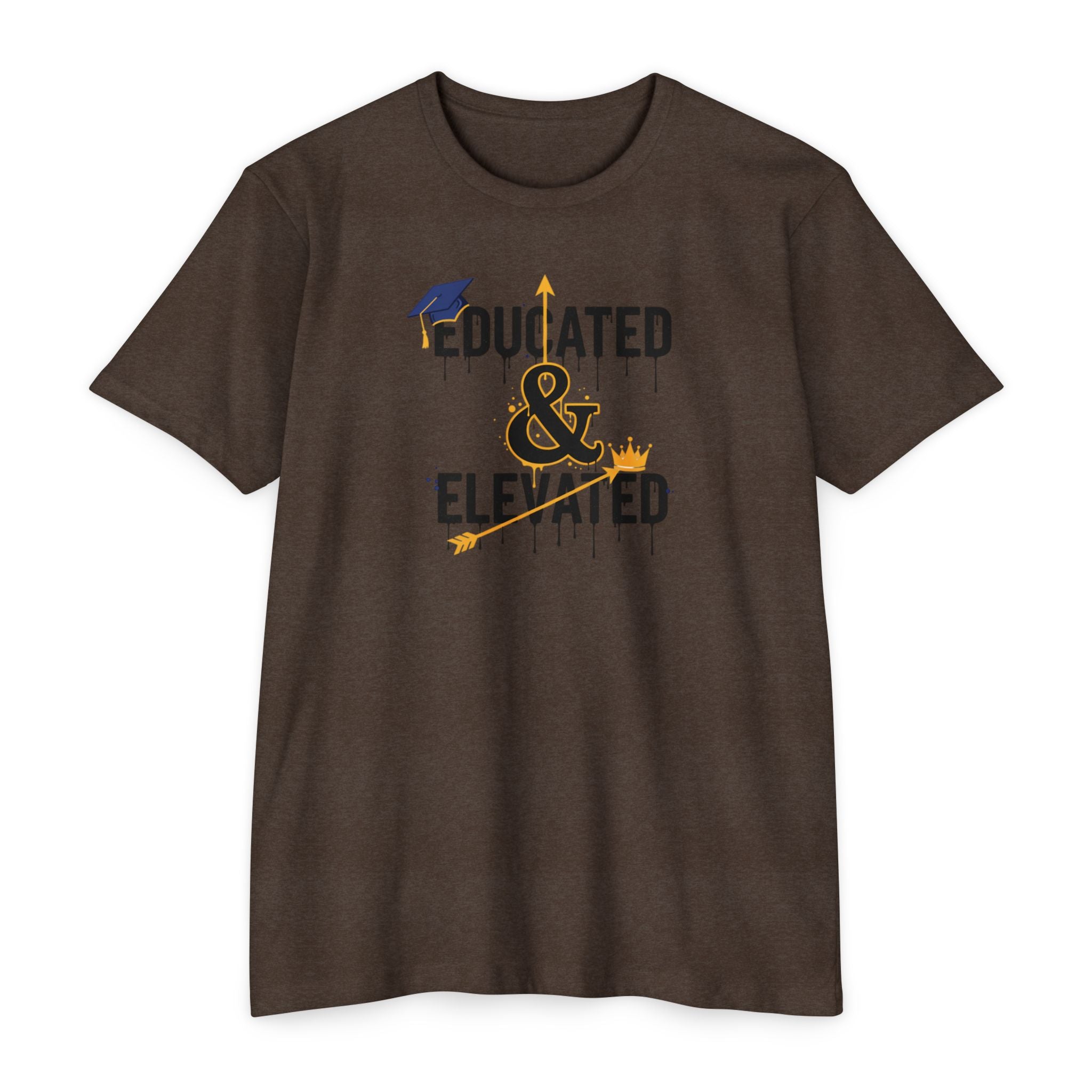 Educated & Elevated Graduation T-Shirt — Achievement Graphic Tee