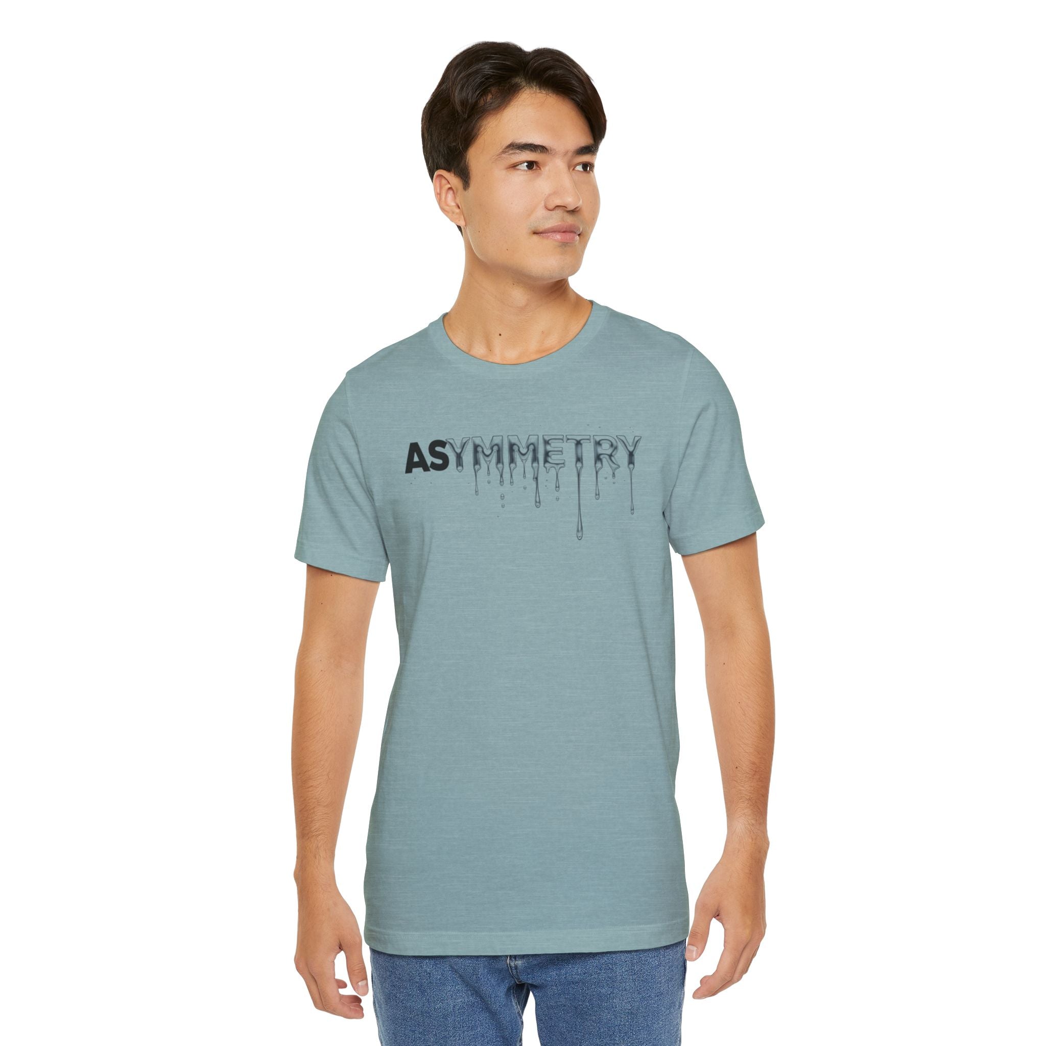 Asymmetry Drip Graphic T-Shirt