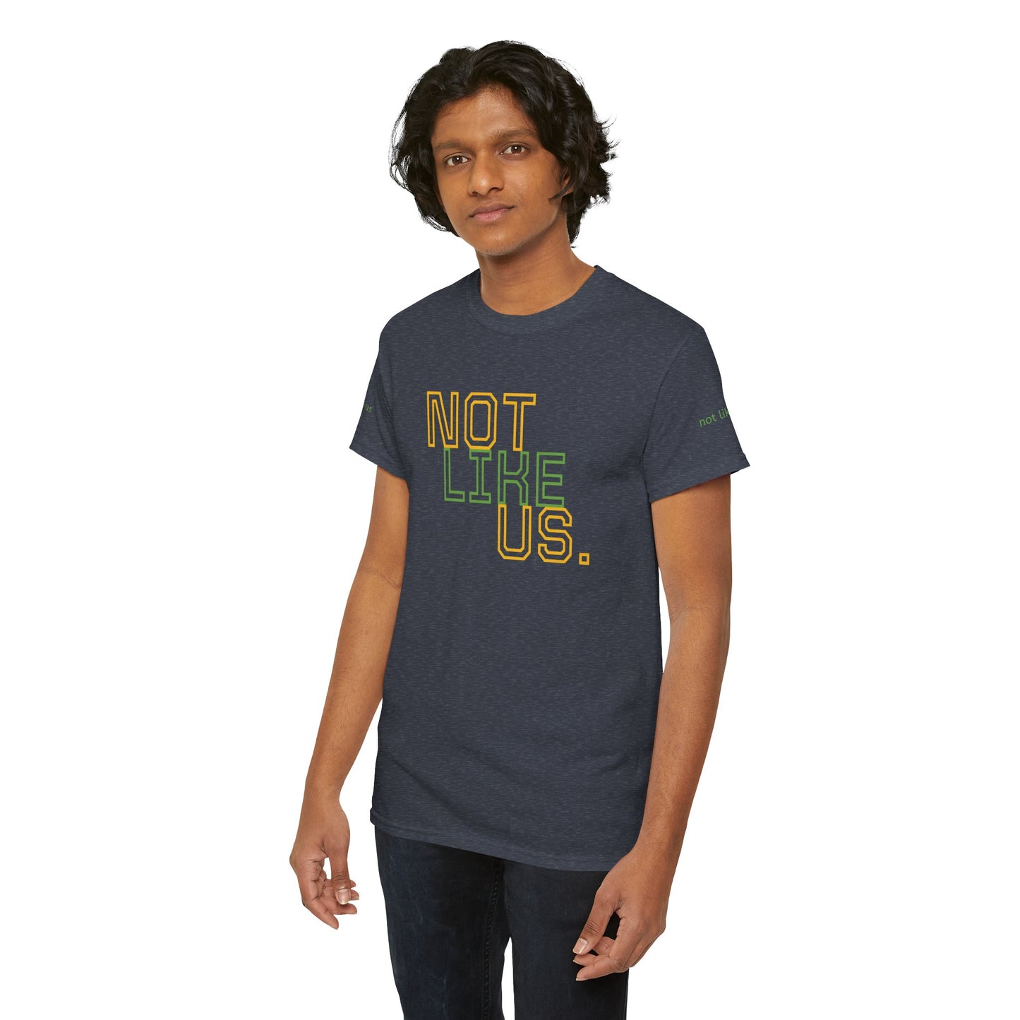 Unisex Heavy Cotton Tee - "NOT LIKE US" Statement Tee