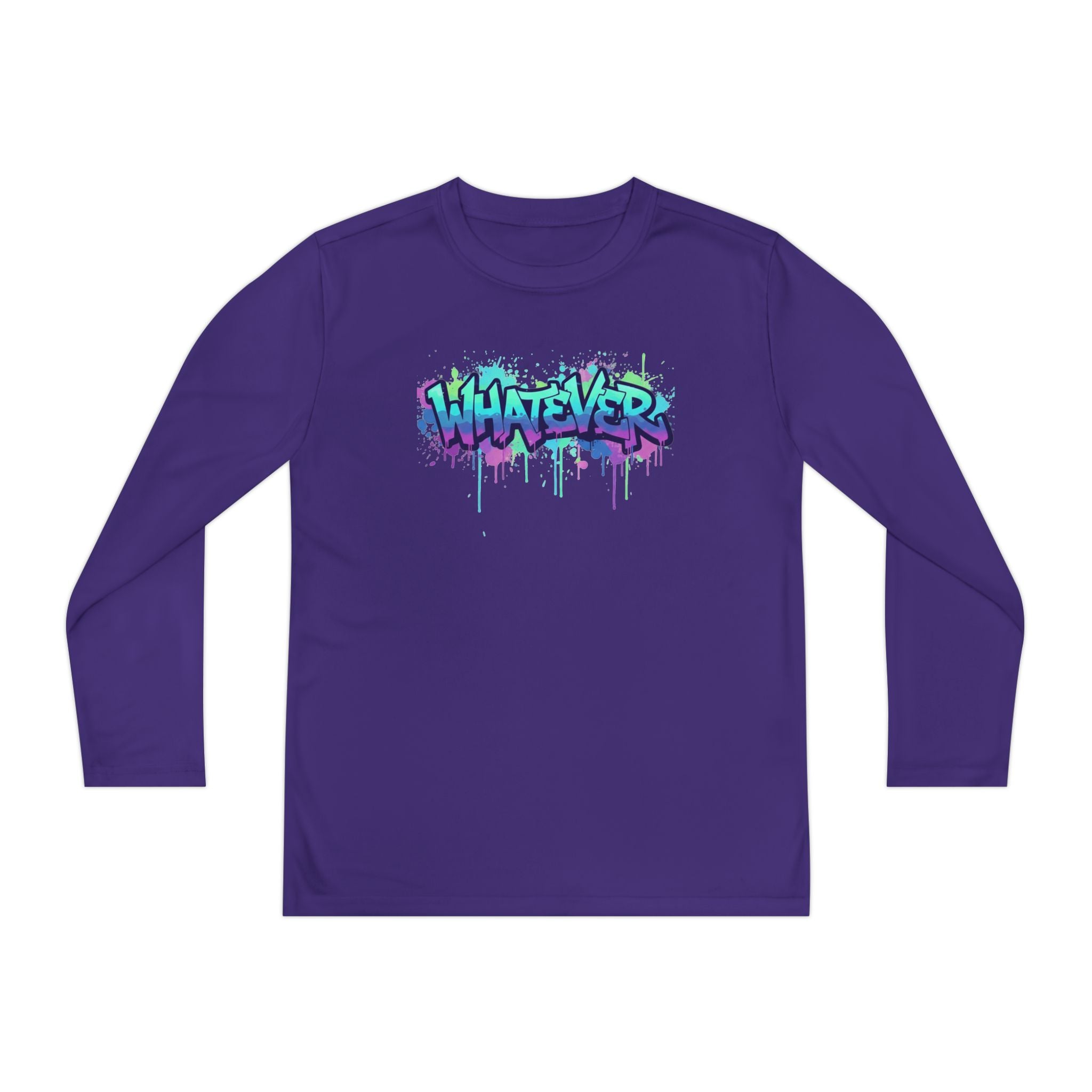 Youth Long Sleeve Tee — 'Whatever' Graffiti Streetwear