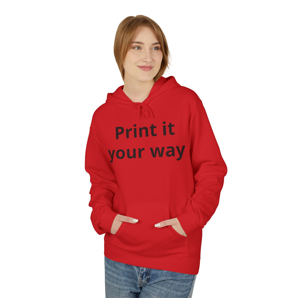 Customizable Midweight Hoodie