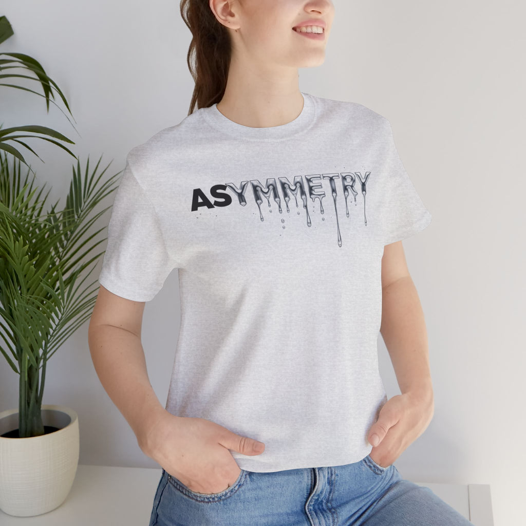 Asymmetry Drip Graphic T-Shirt