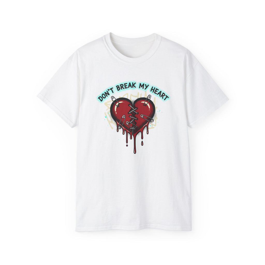T-Shirt — "Don’t Break My Heart" Dripping Broken Heart Graphic Tee