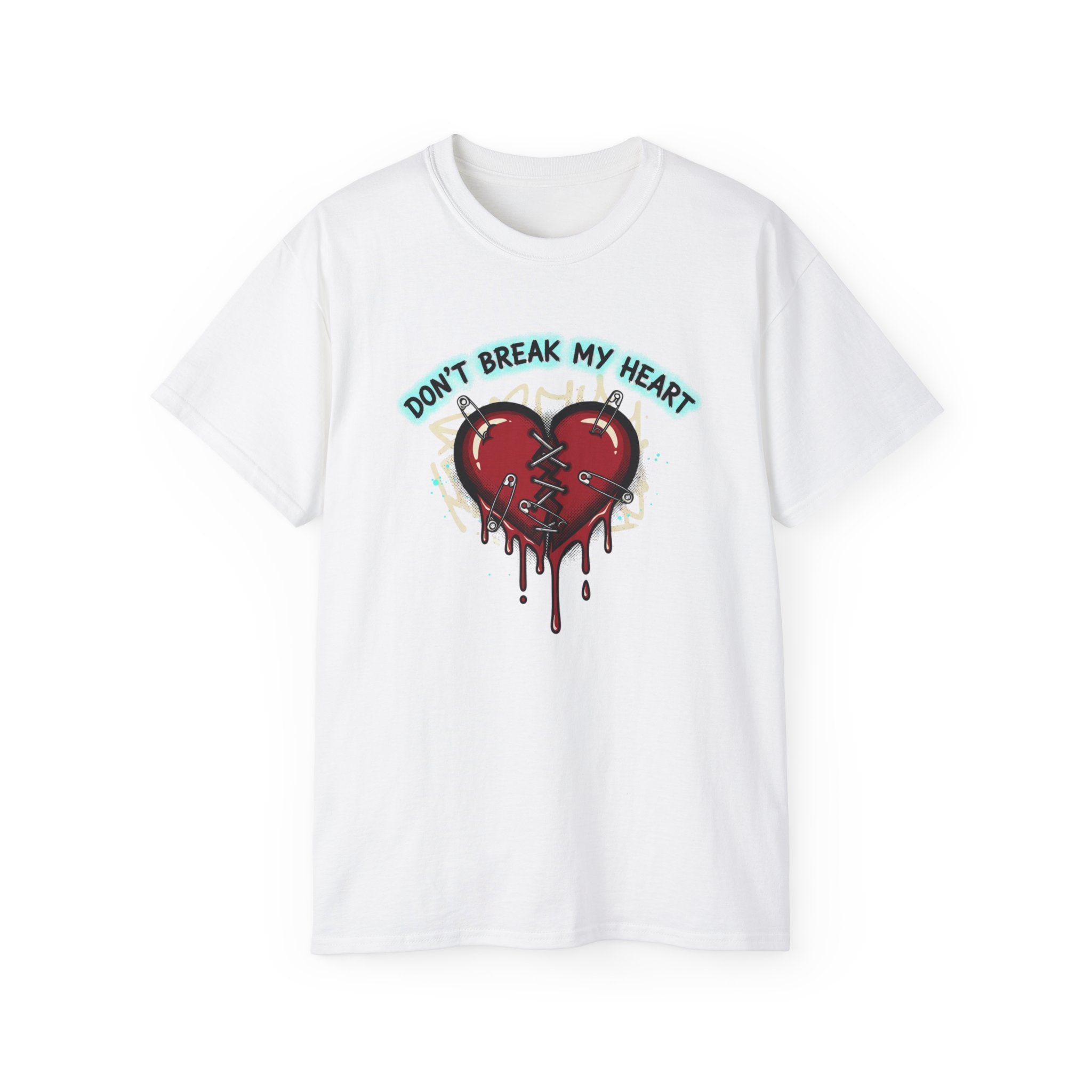 T-Shirt — "Don’t Break My Heart" Dripping Broken Heart Graphic Tee