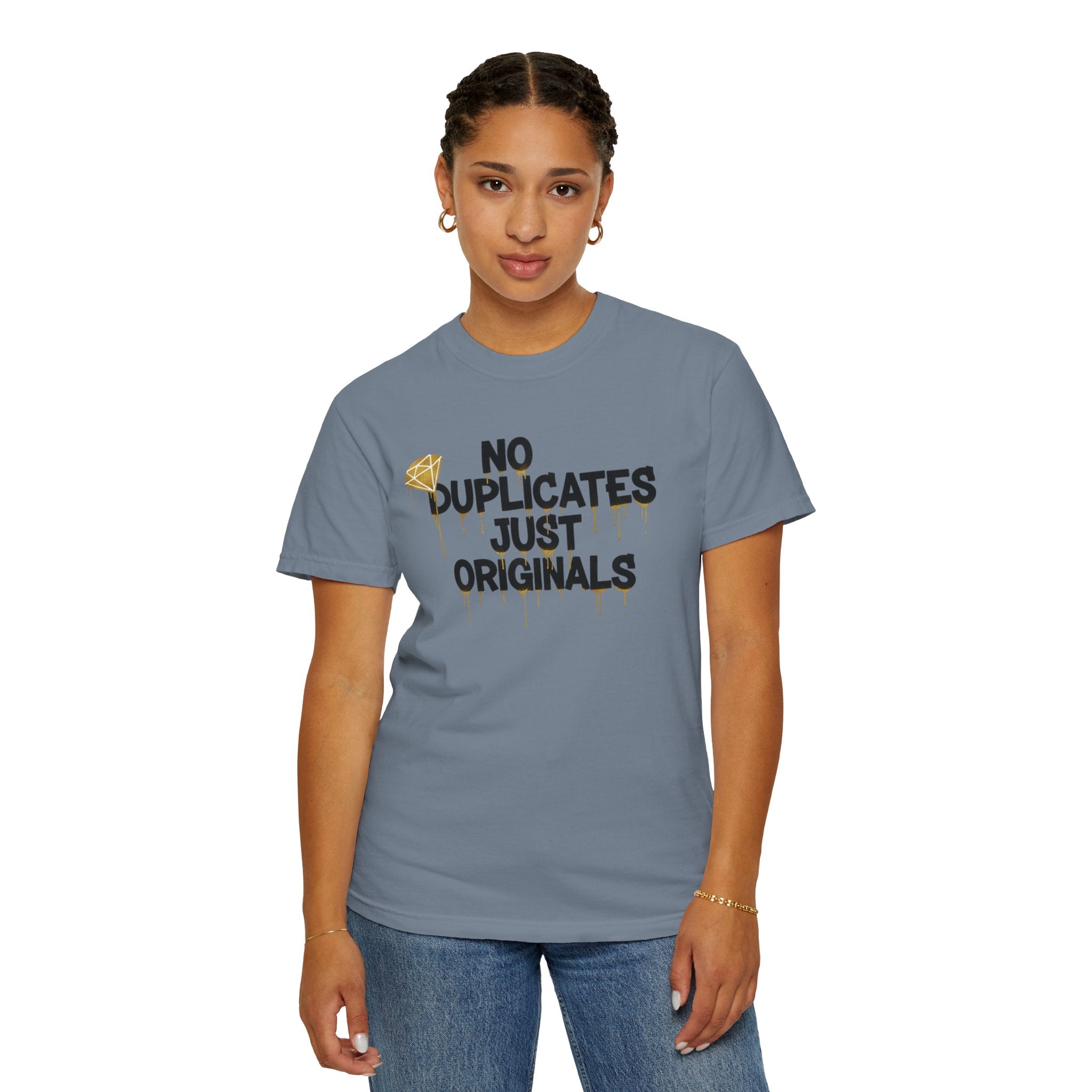 No Duplicates Just Originals T-Shirt — Bold Streetwear Graphic Tee