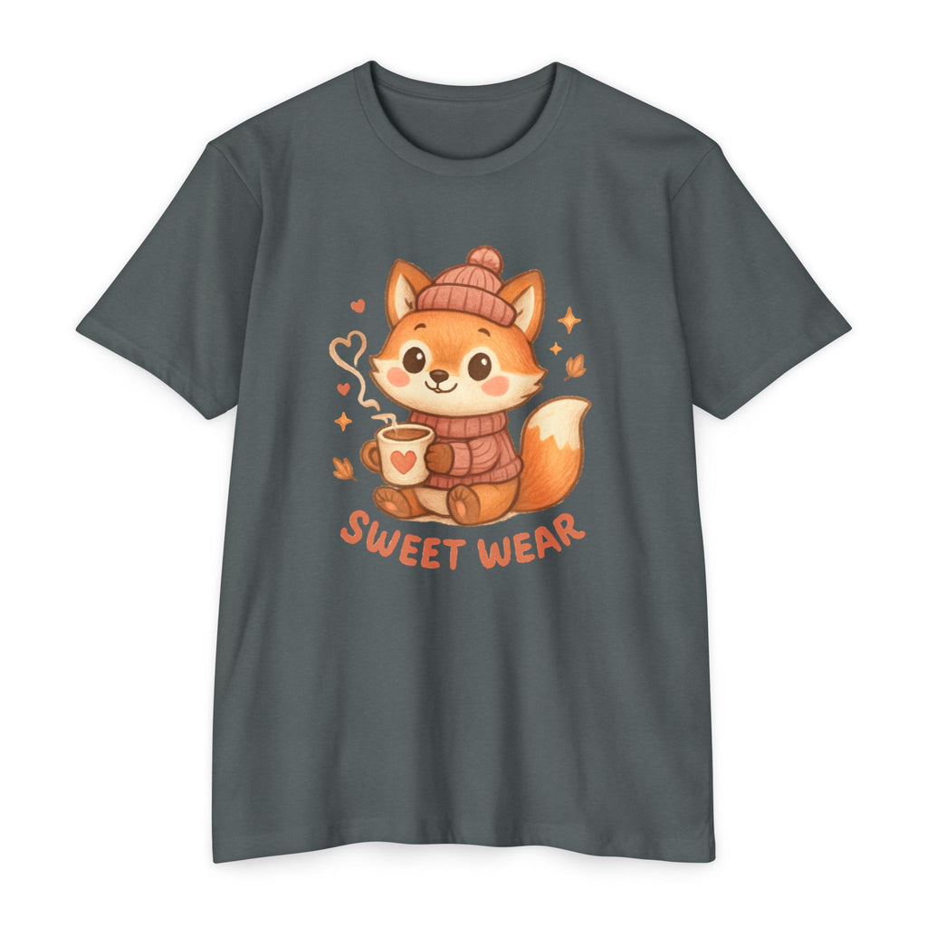 Cute Fox Tee — "Sweet Wear" Cozy Winter Graphic T-Shirt