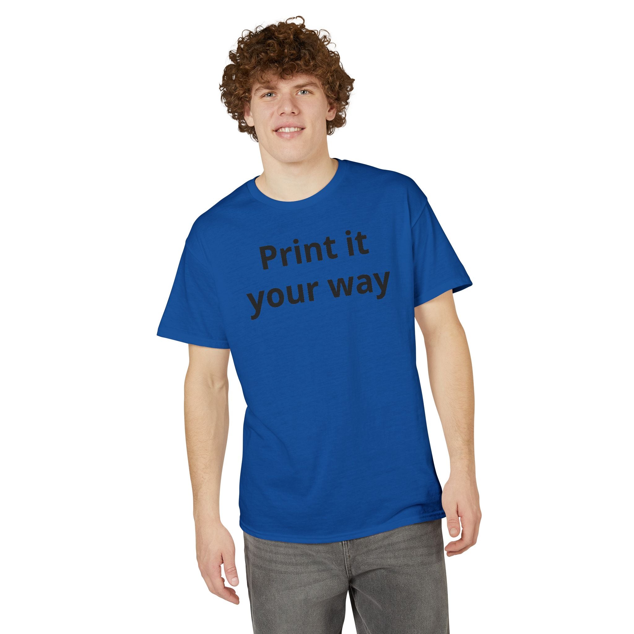 Custom Text DryBlend Tee