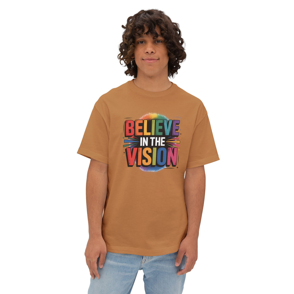Believe in the Vision Tee — Inspirational Rainbow Graphic T-Shirt