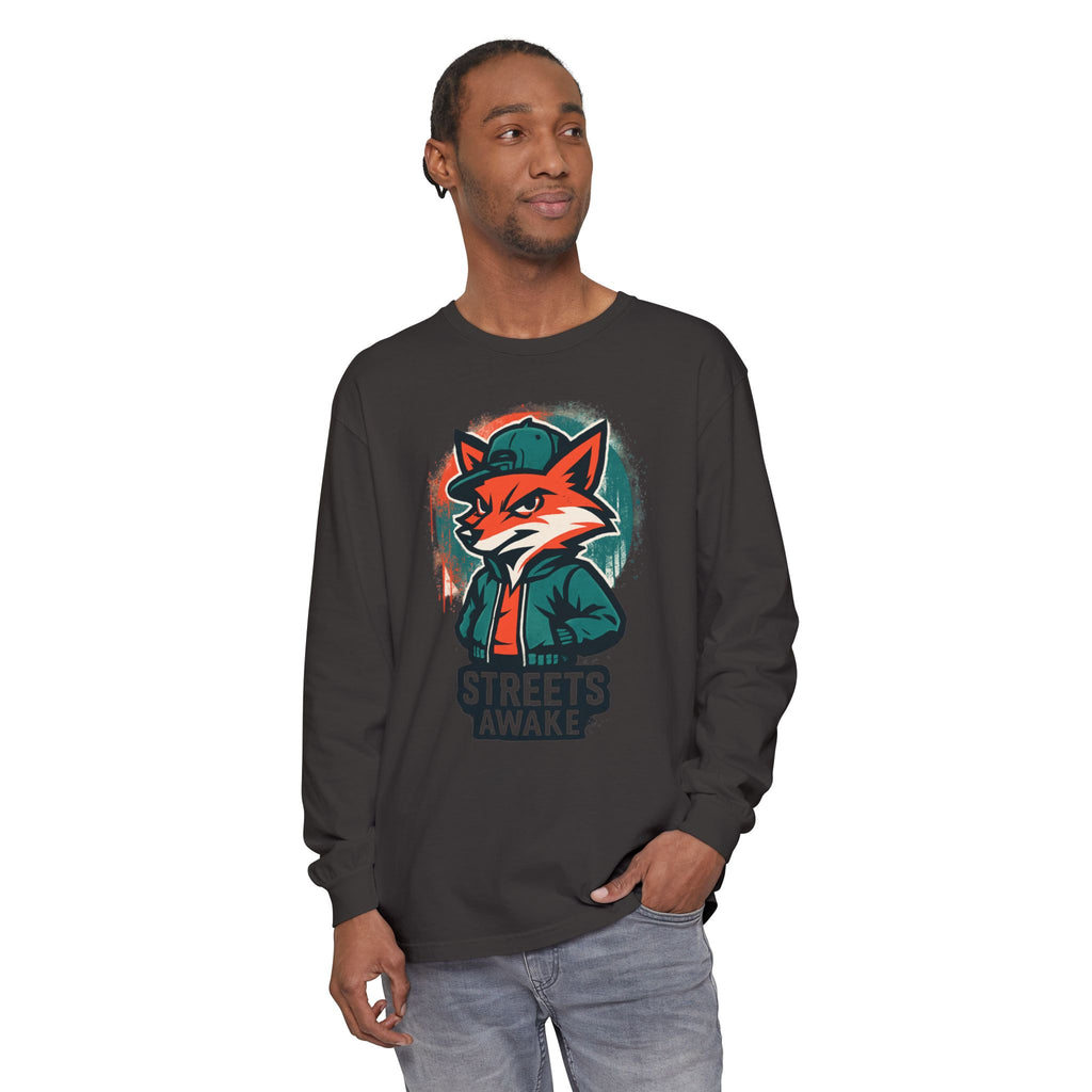 Streets Awake Fox Graphic Long Sleeve Tee
