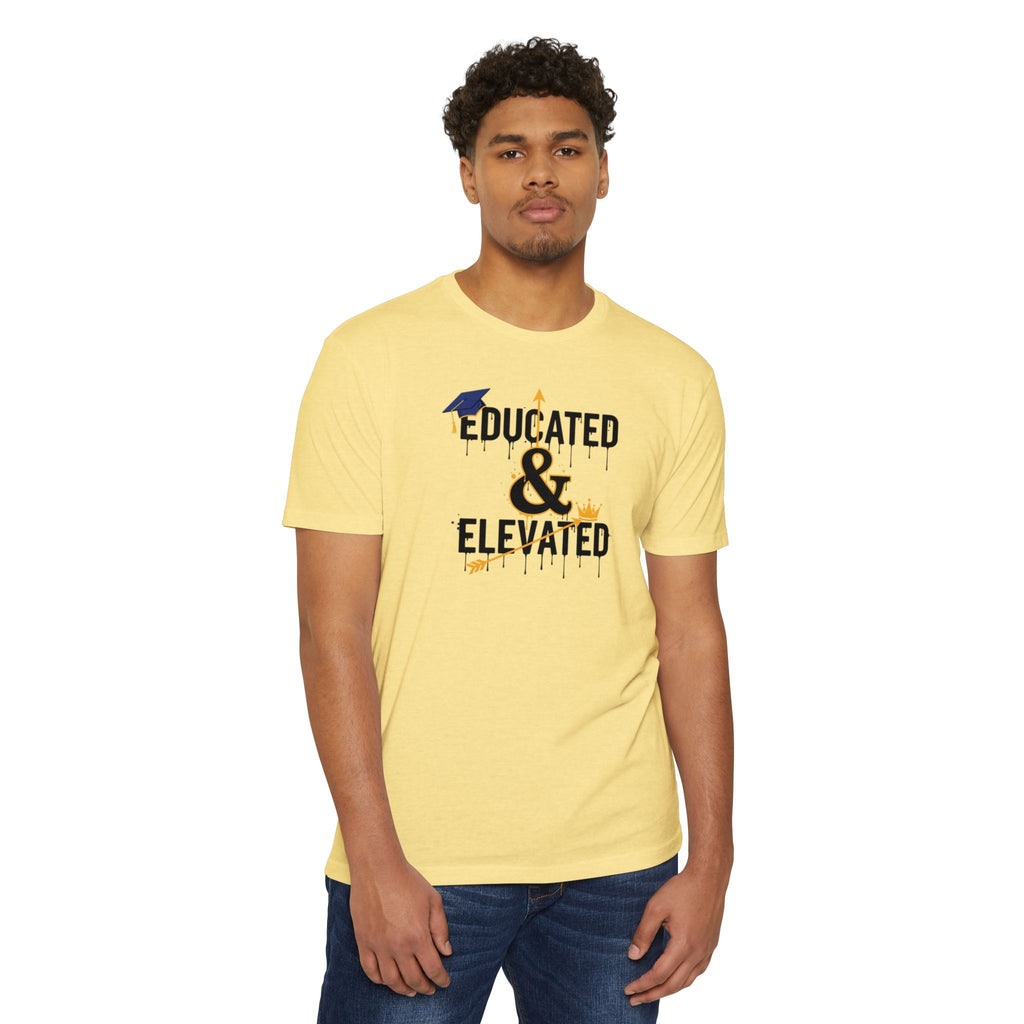 Educated & Elevated Graduation T-Shirt — Achievement Graphic Tee