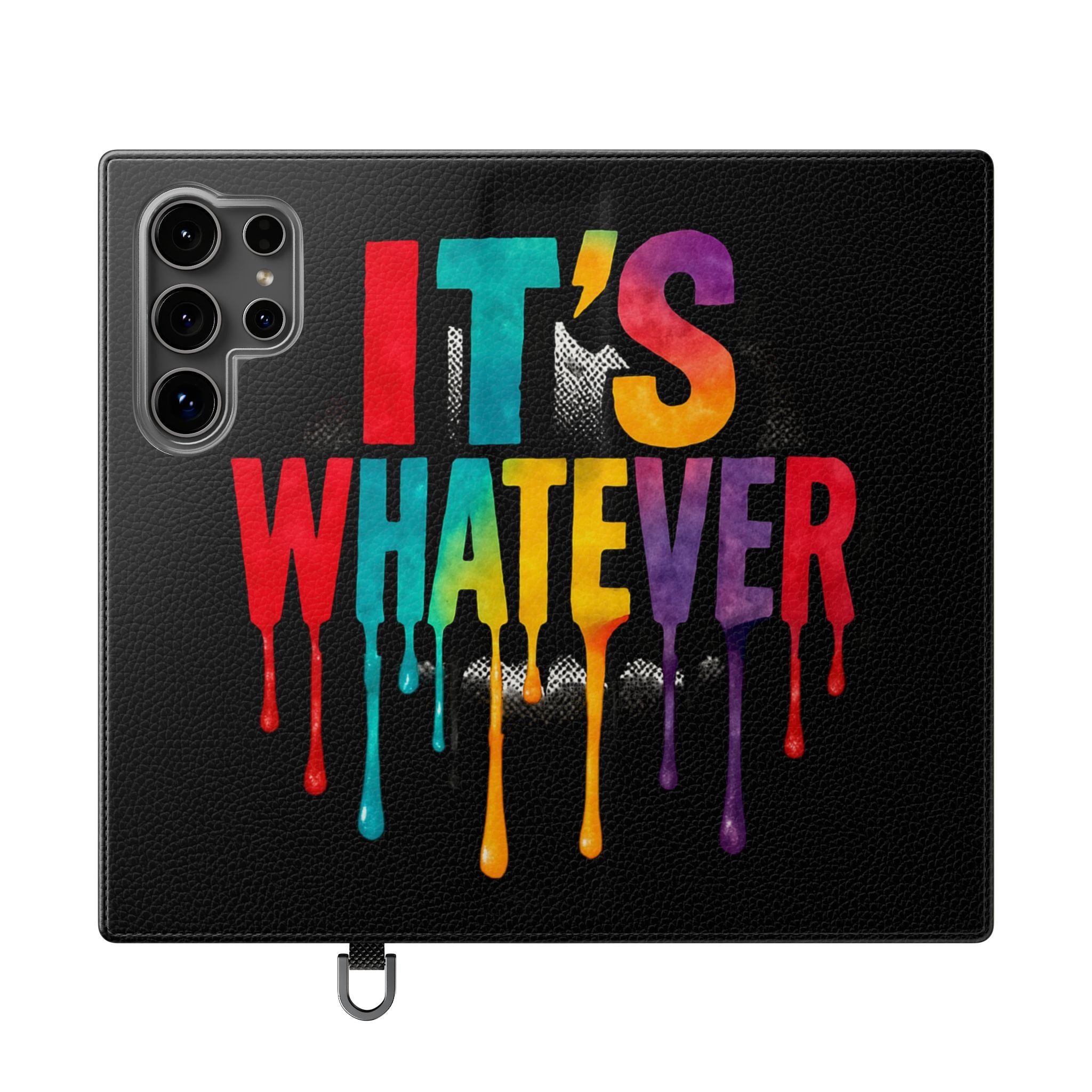 Rainbow Drip Flip Case