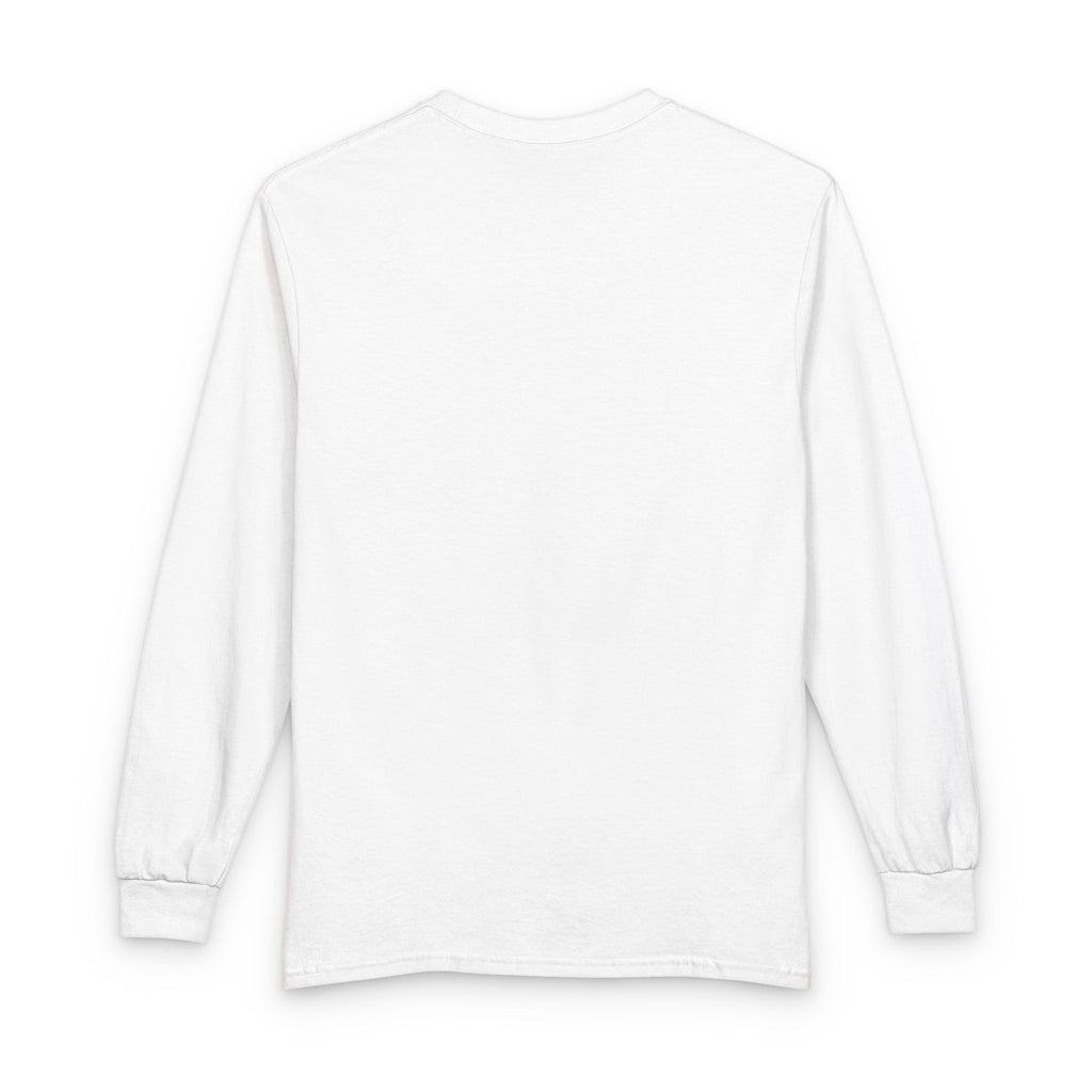 Faith Long Sleeve Tee — Purple Gothic Lettering Spiritual Shirt
