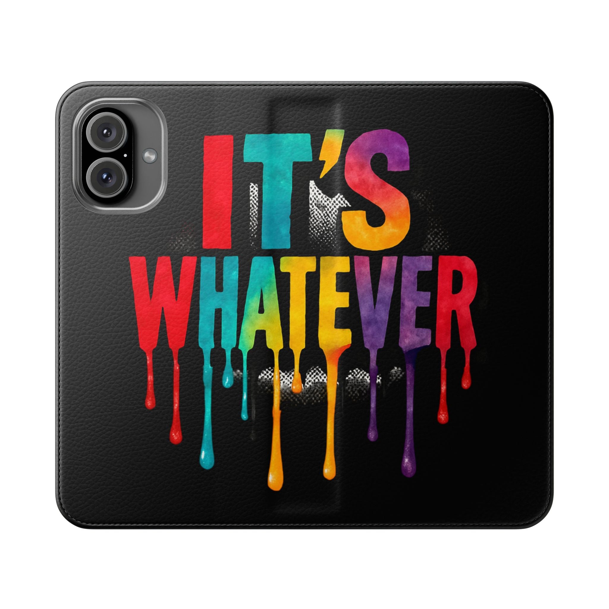 Rainbow Drip Flip Case