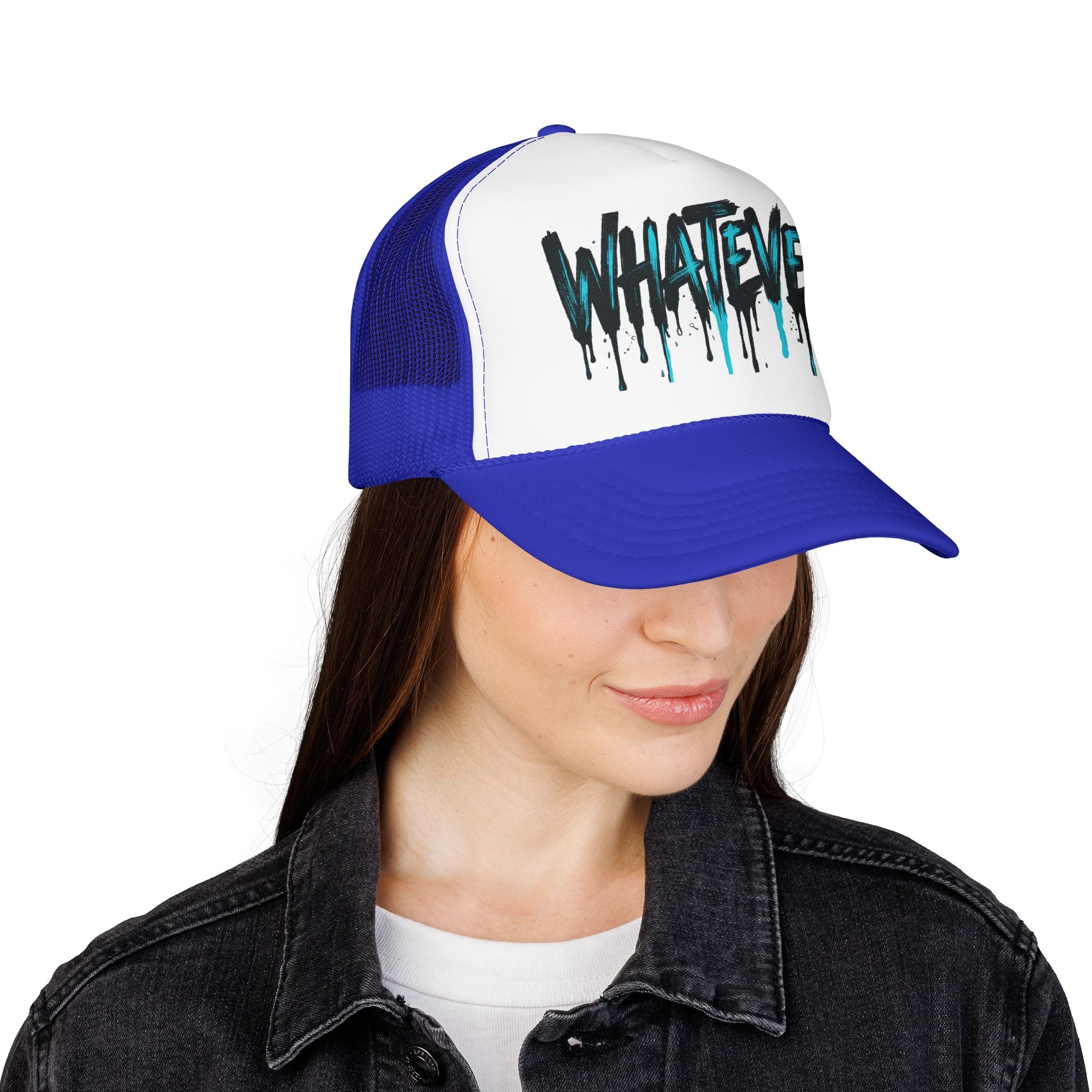 WHATEVER Drip Trucker Hat