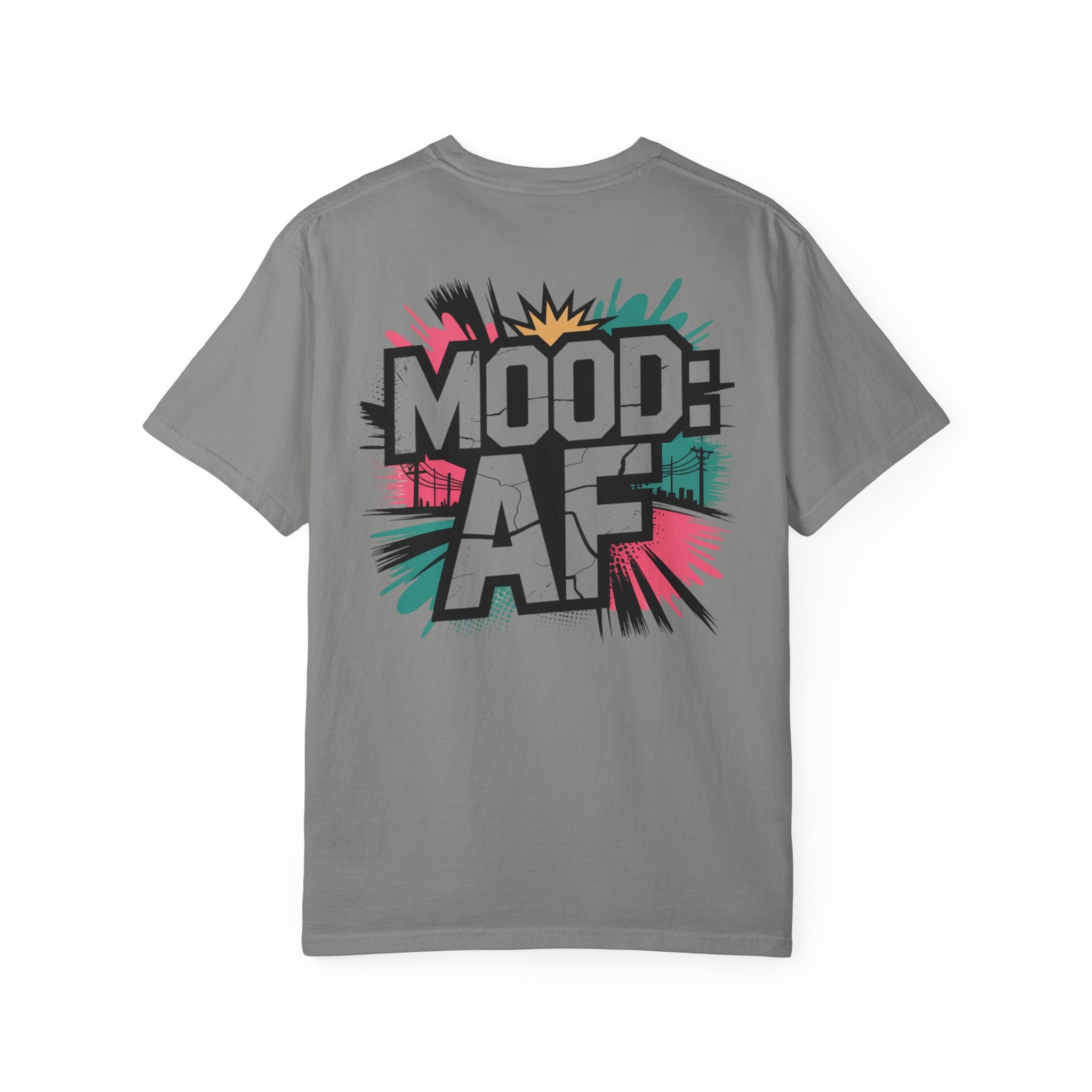 MOOD AF Graphic Tee — Bold Retro Pop-Art Unisex T-Shirt