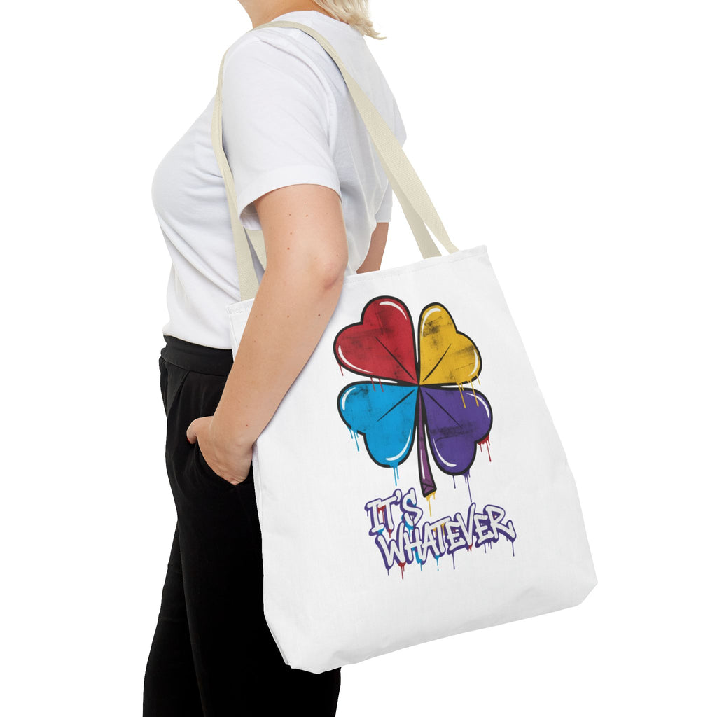 Rainbow Drip Graphic Tote Bag