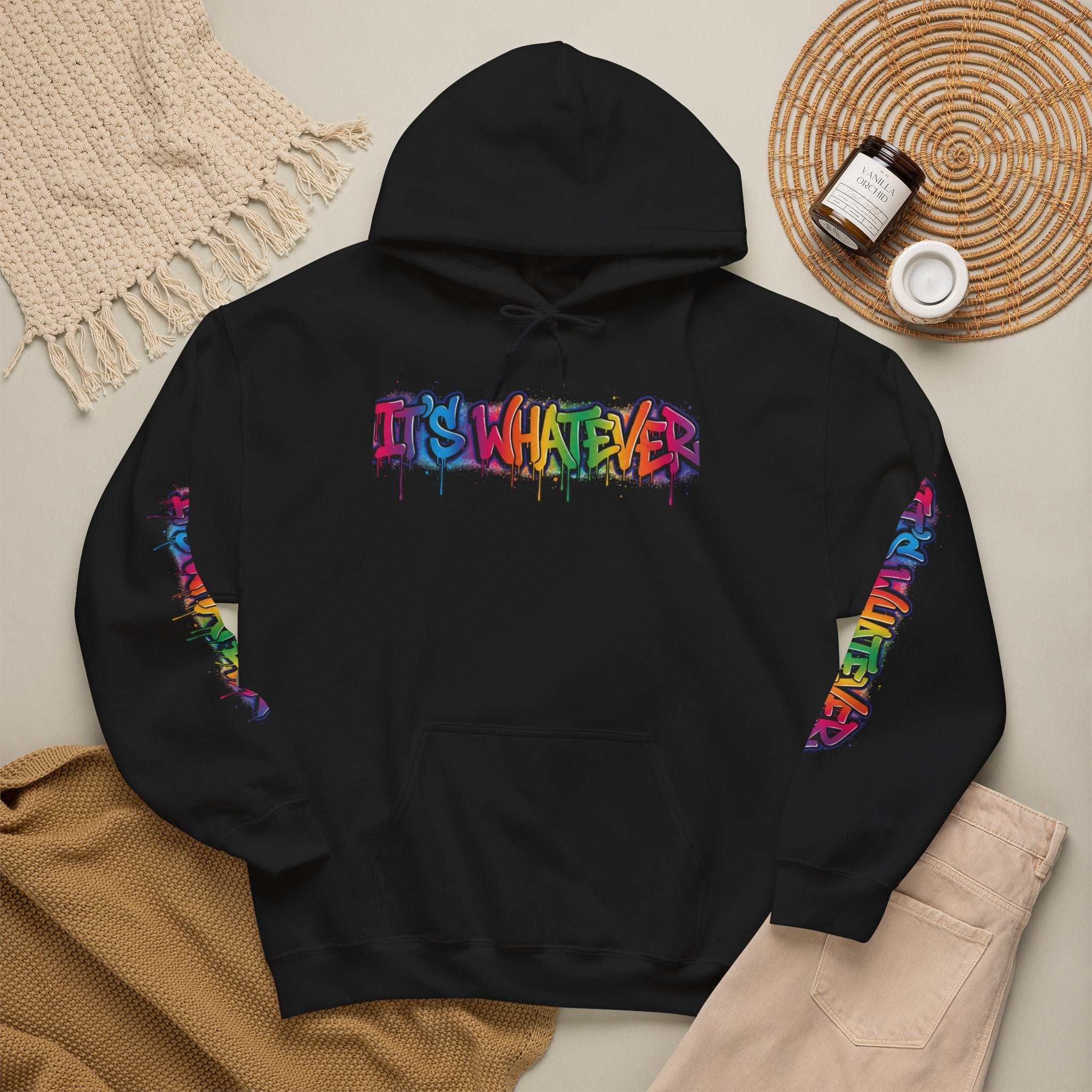 IT'S WHATEVER Drip Hoodie — Streetwear Pullover