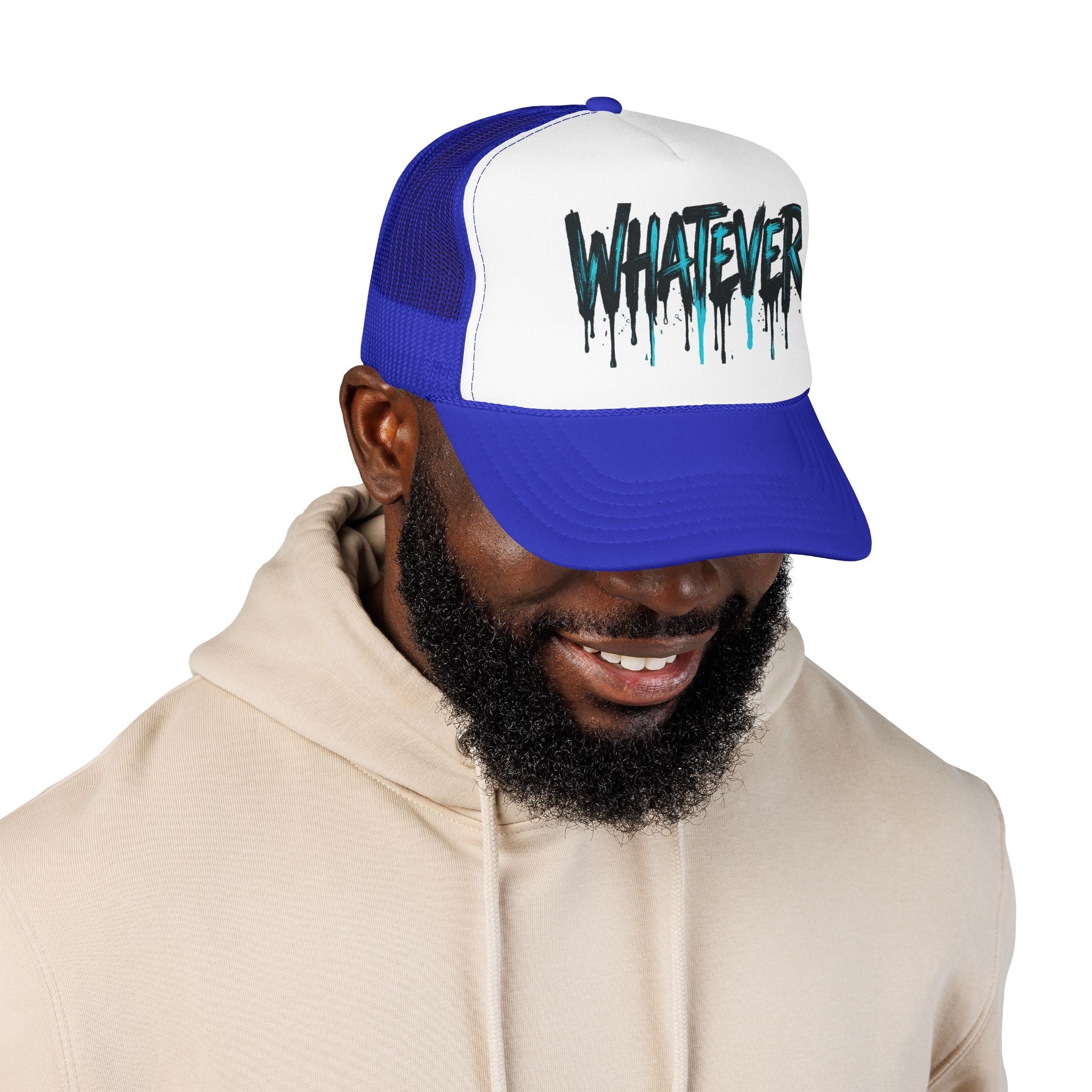 WHATEVER Drip Trucker Hat
