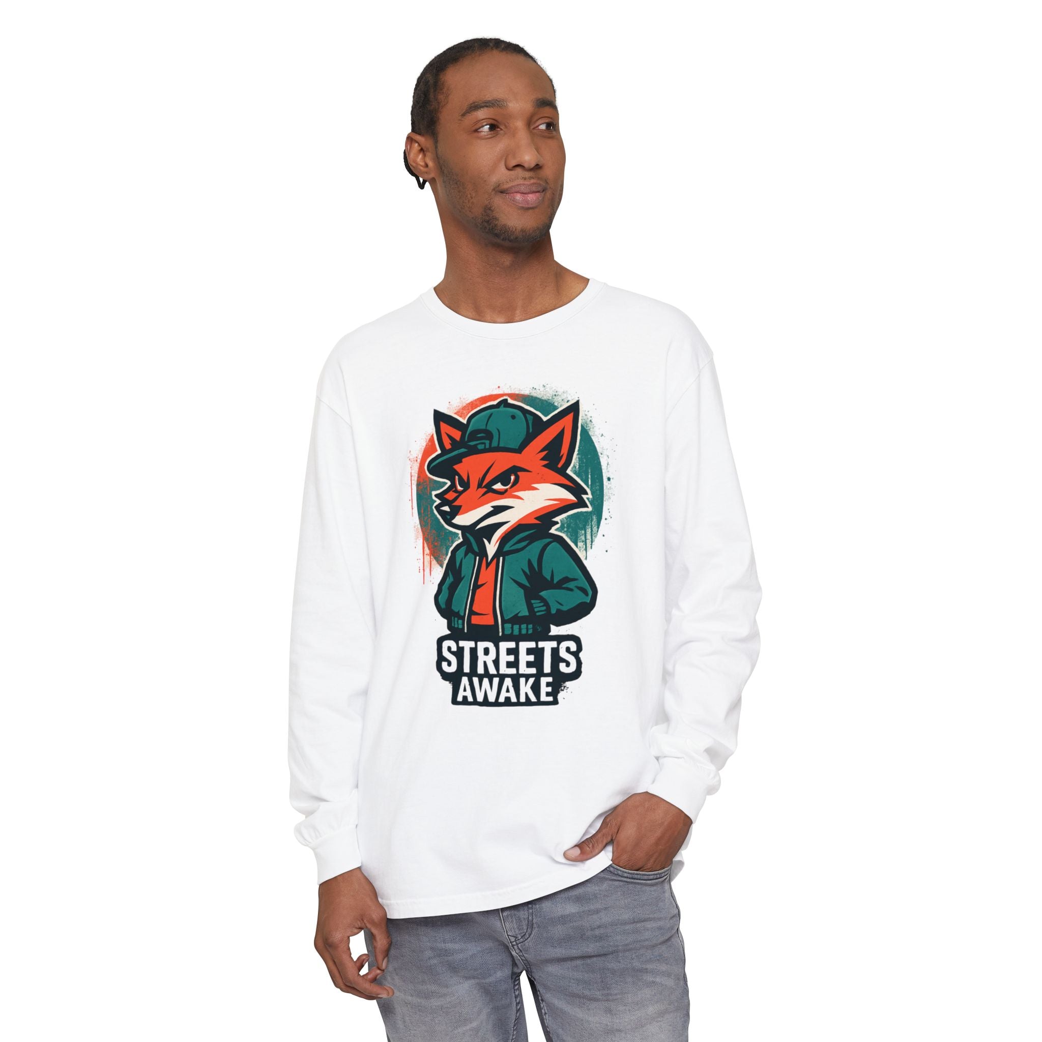 Streets Awake Fox Graphic Long Sleeve Tee