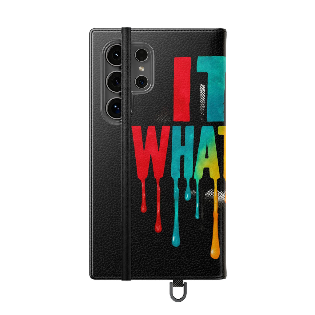 Rainbow Drip Flip Case