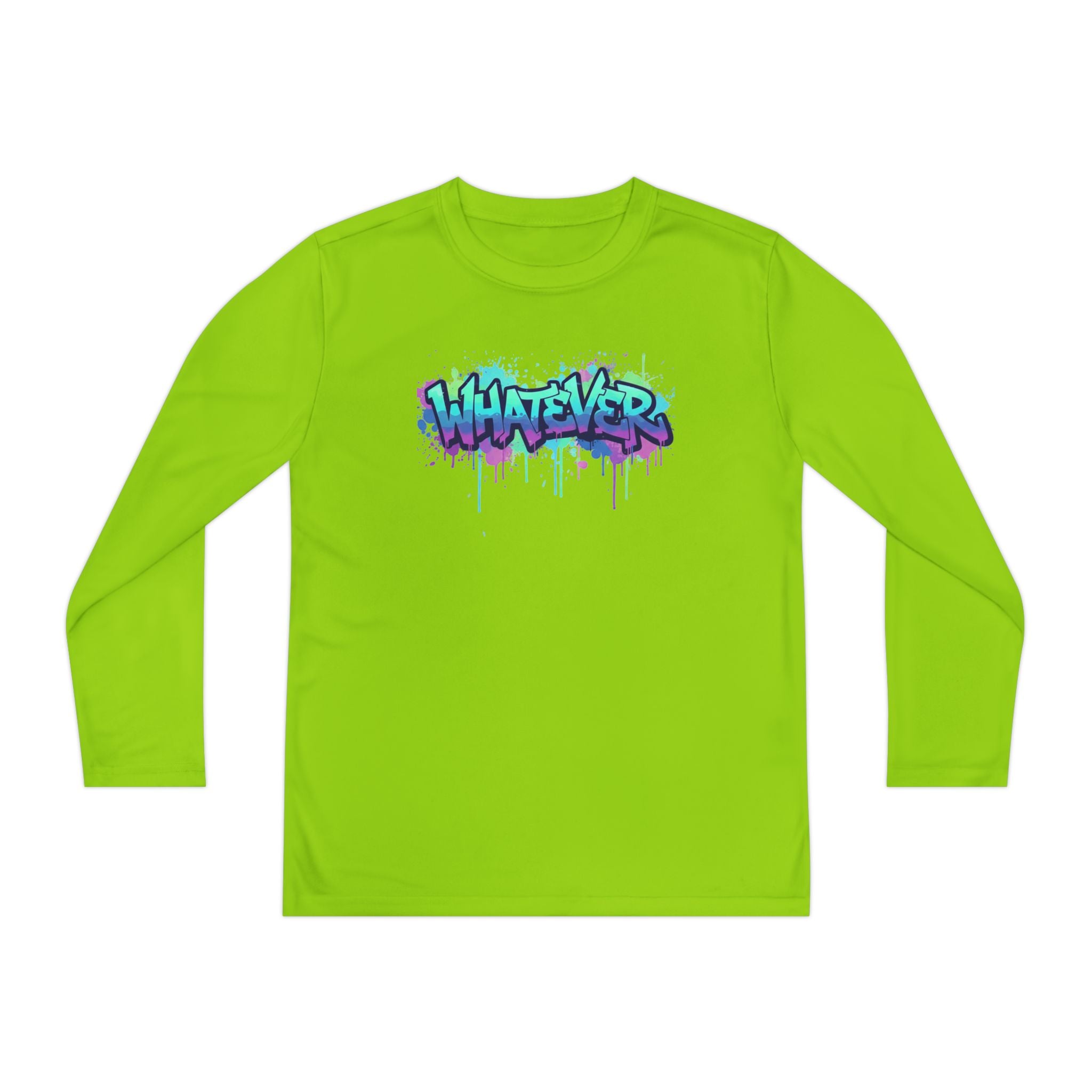 Youth Long Sleeve Tee — 'Whatever' Graffiti Streetwear