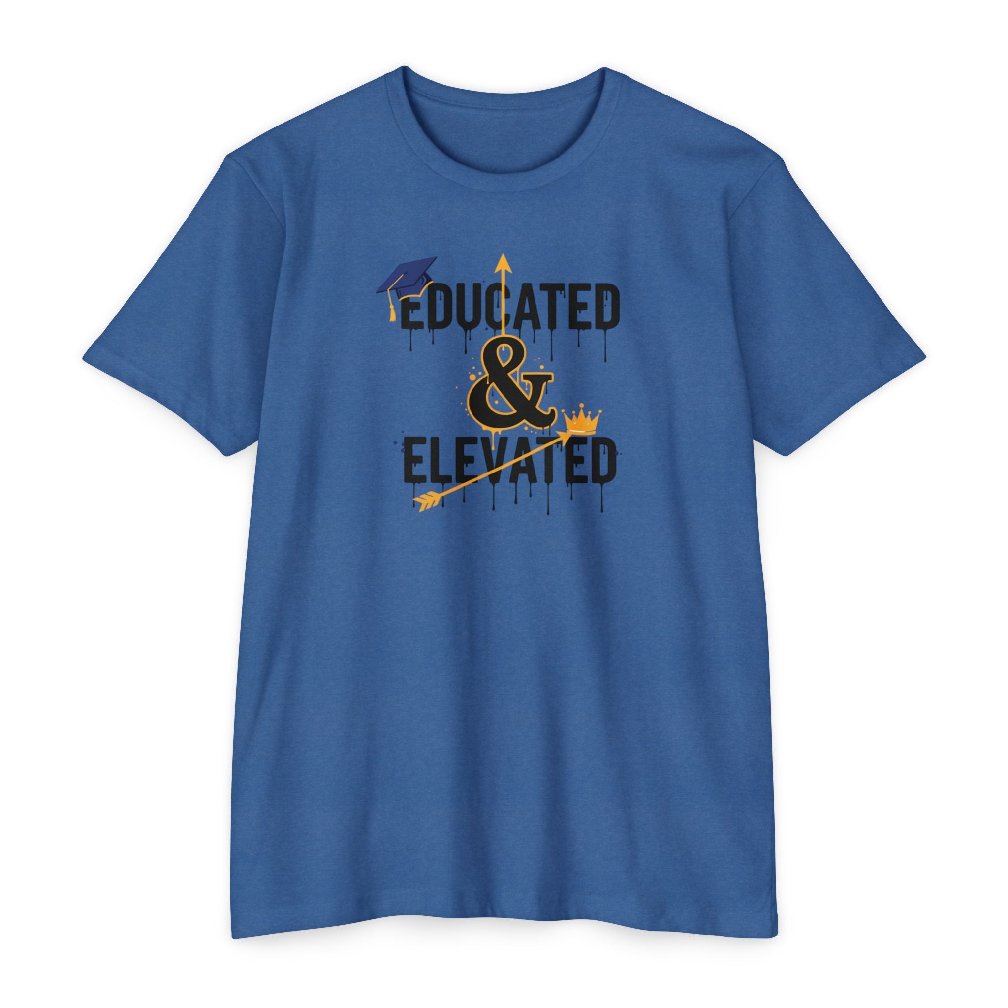 Educated & Elevated Graduation T-Shirt — Achievement Graphic Tee