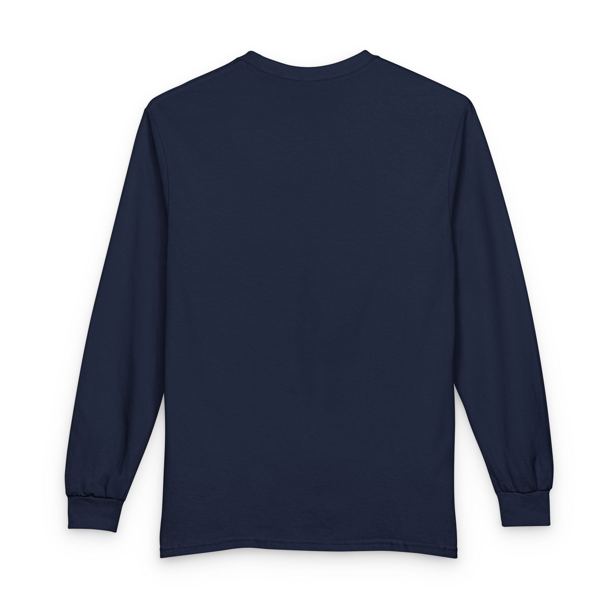 Faith Long Sleeve Tee — Purple Gothic Lettering Spiritual Shirt