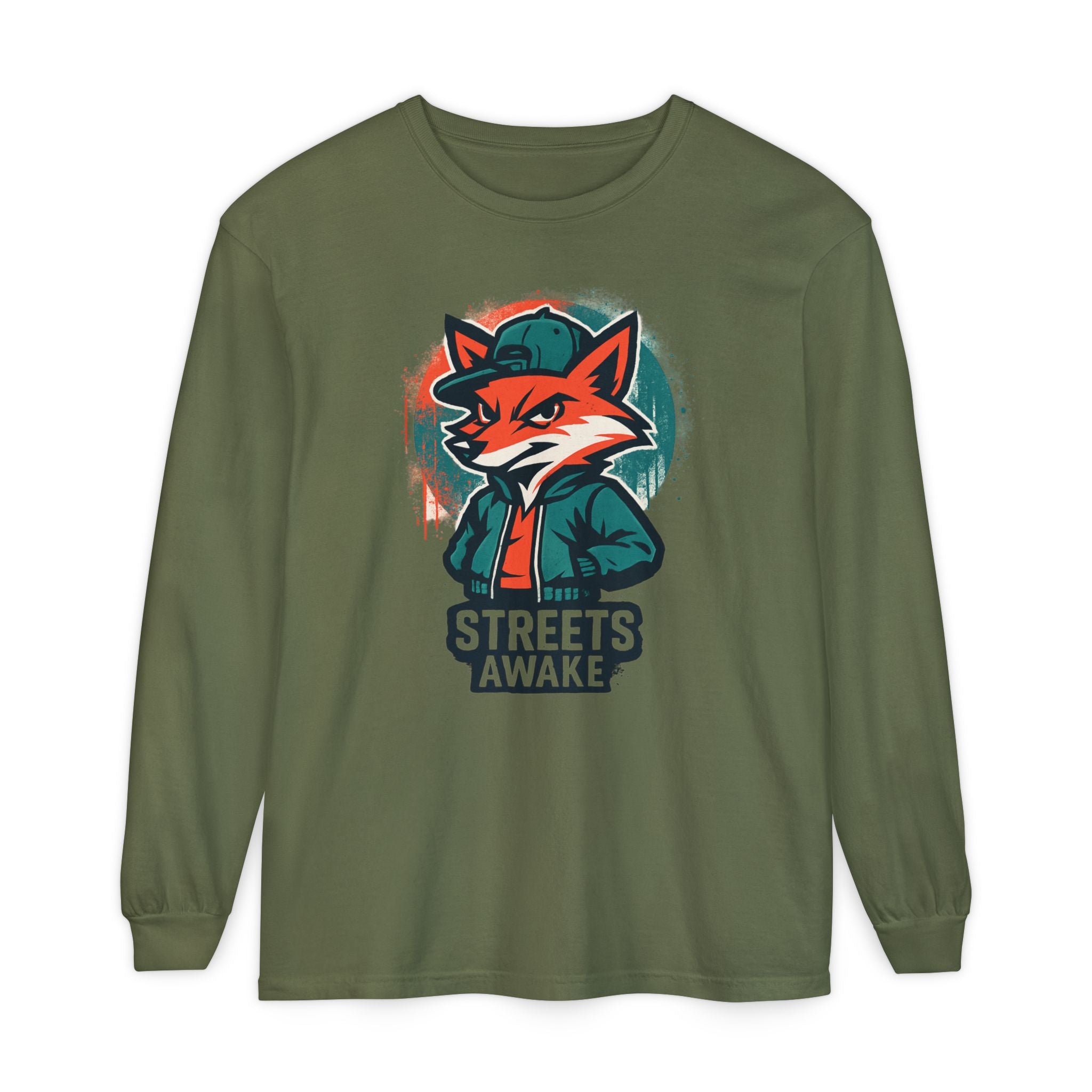 Streets Awake Fox Graphic Long Sleeve Tee