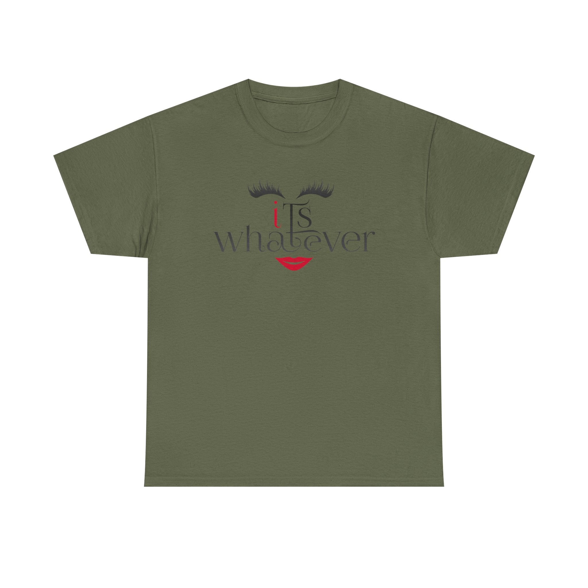 "It's Whatever" Graphic Tee — Feminine Minimalist Lash & Lip Shirt