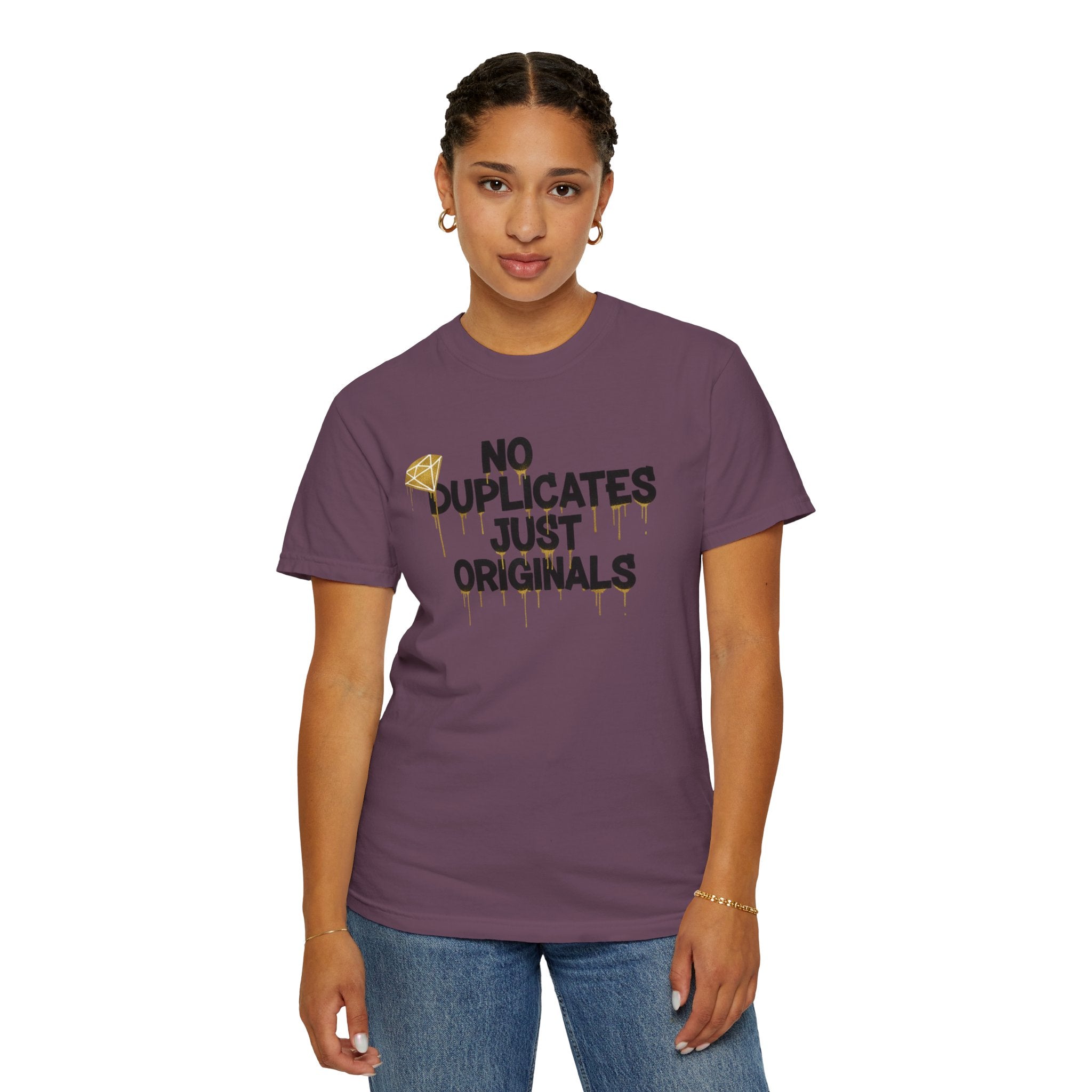 No Duplicates Just Originals T-Shirt — Bold Streetwear Graphic Tee