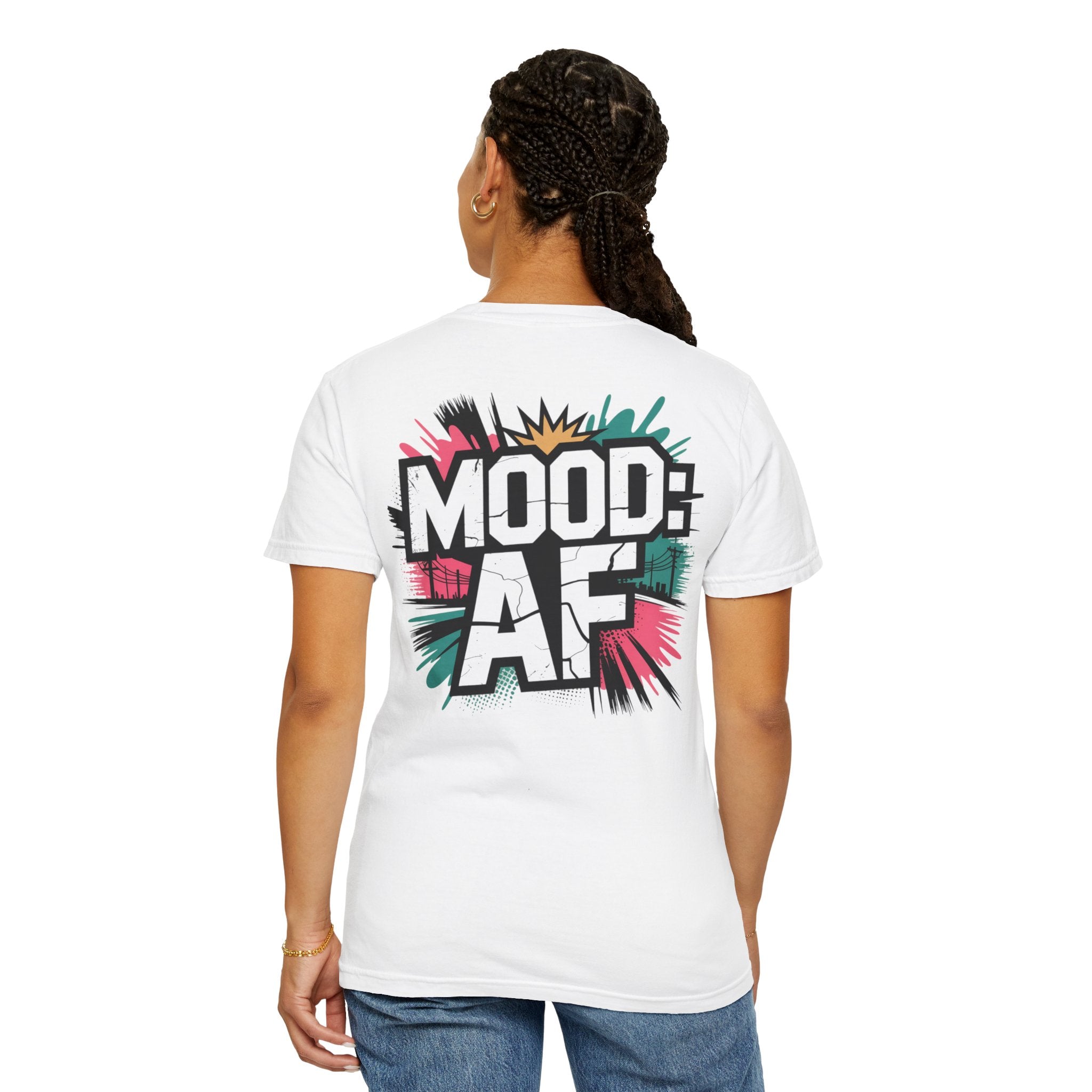 MOOD AF Graphic Tee — Bold Retro Pop-Art Unisex T-Shirt