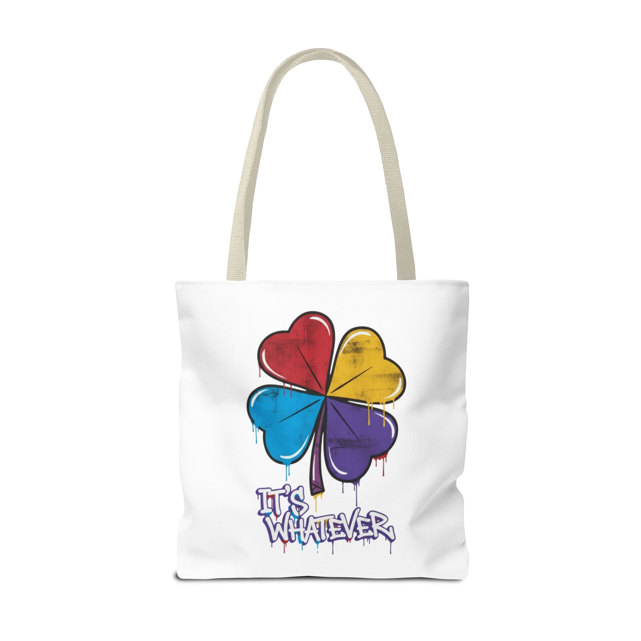 Rainbow Drip Graphic Tote Bag