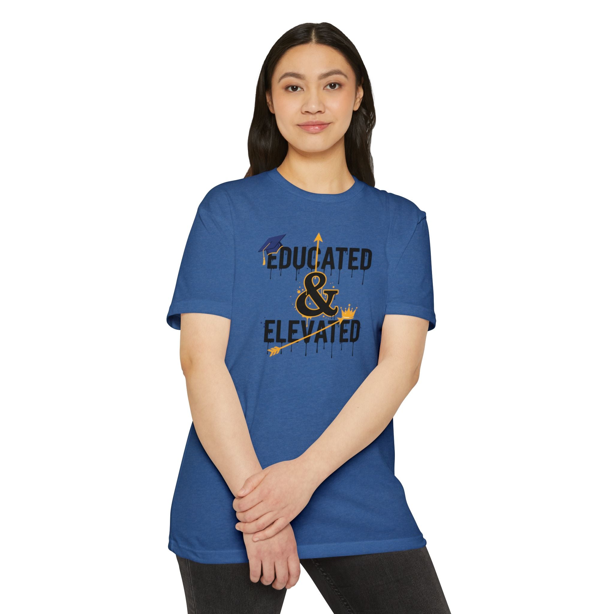 Educated & Elevated Graduation T-Shirt — Achievement Graphic Tee