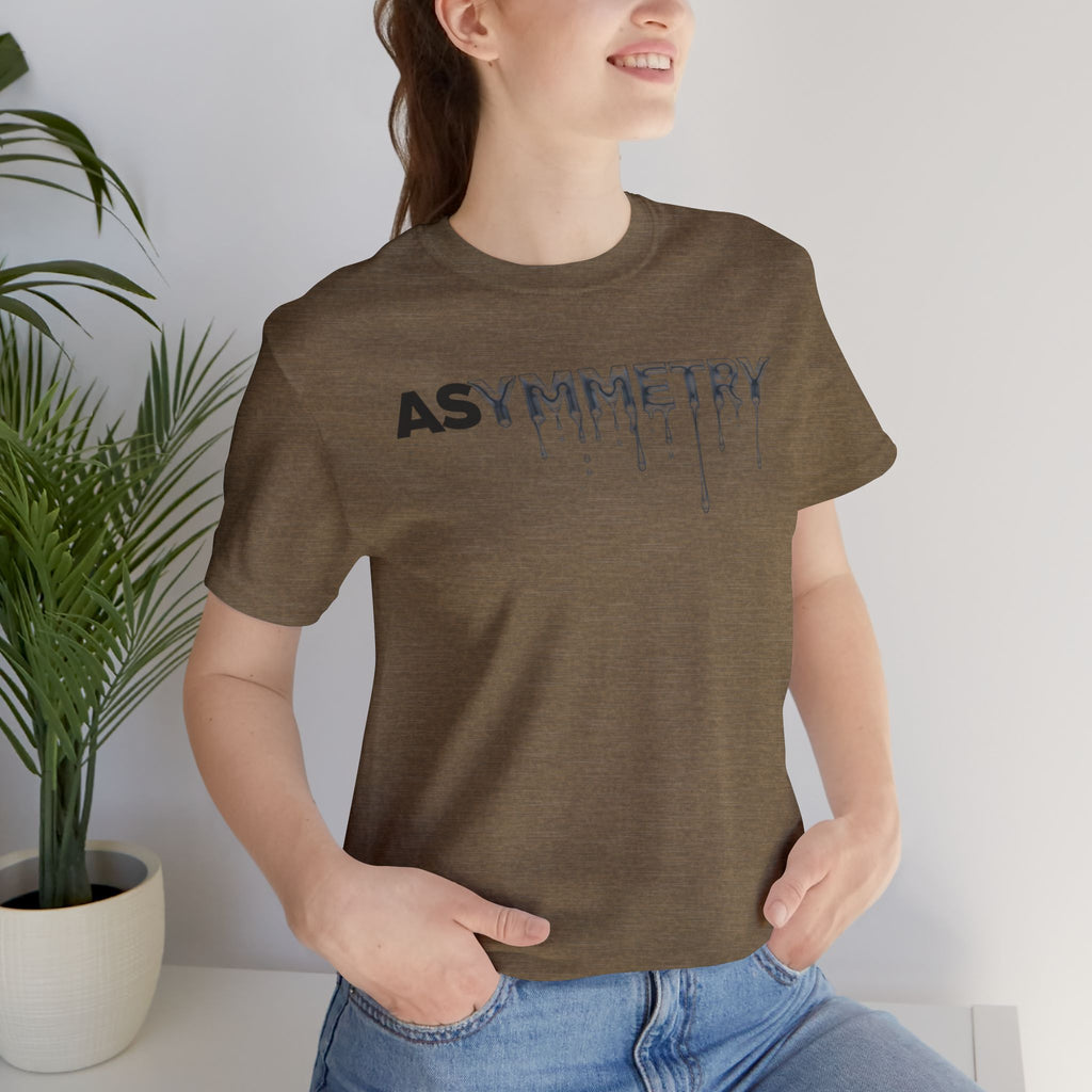 Asymmetry Drip Graphic T-Shirt