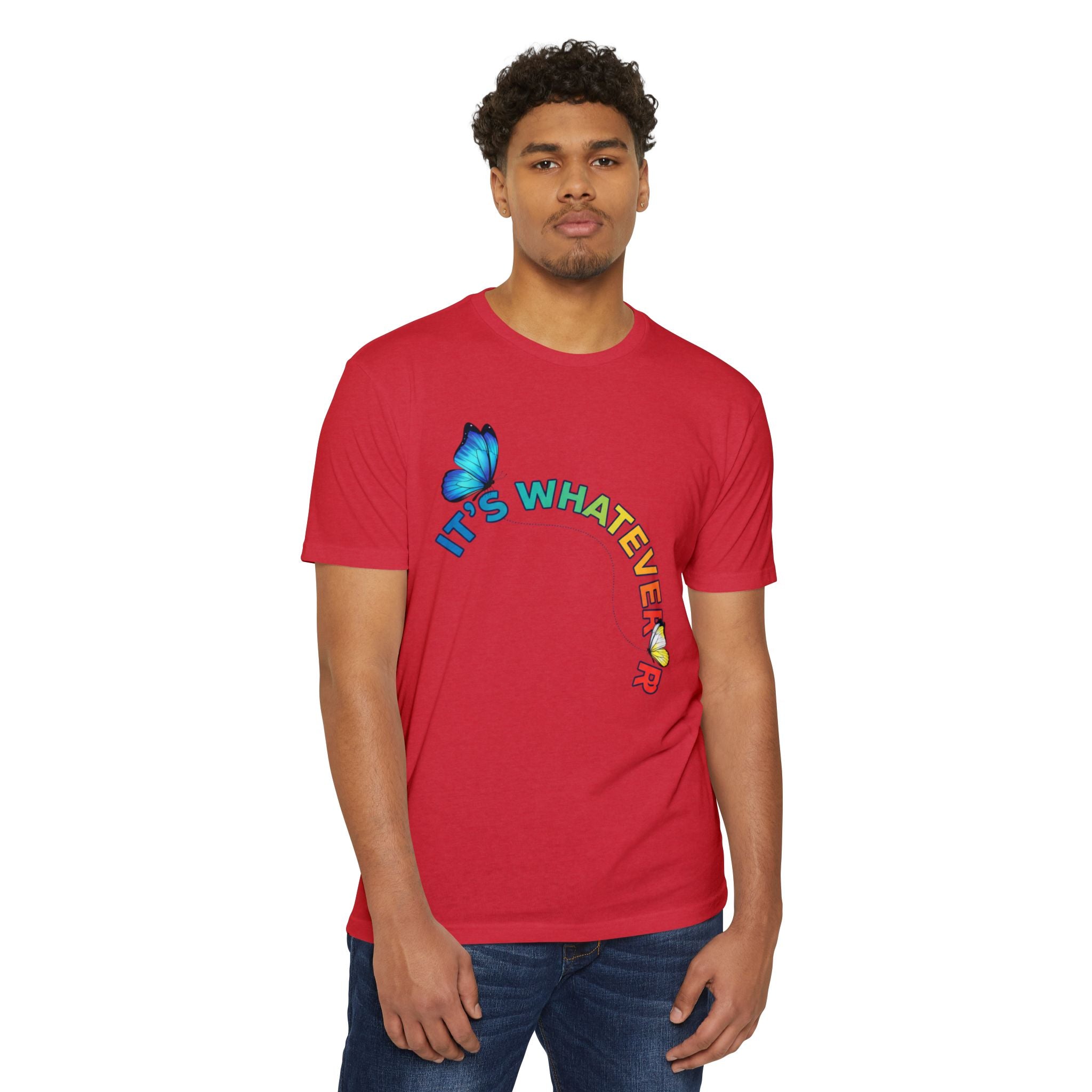 It's Whatever Colorful Butterfly Tee