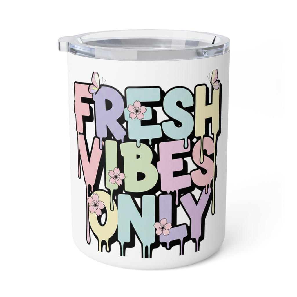 Fresh Vibes Only | 10oz Pastel Drip Mug