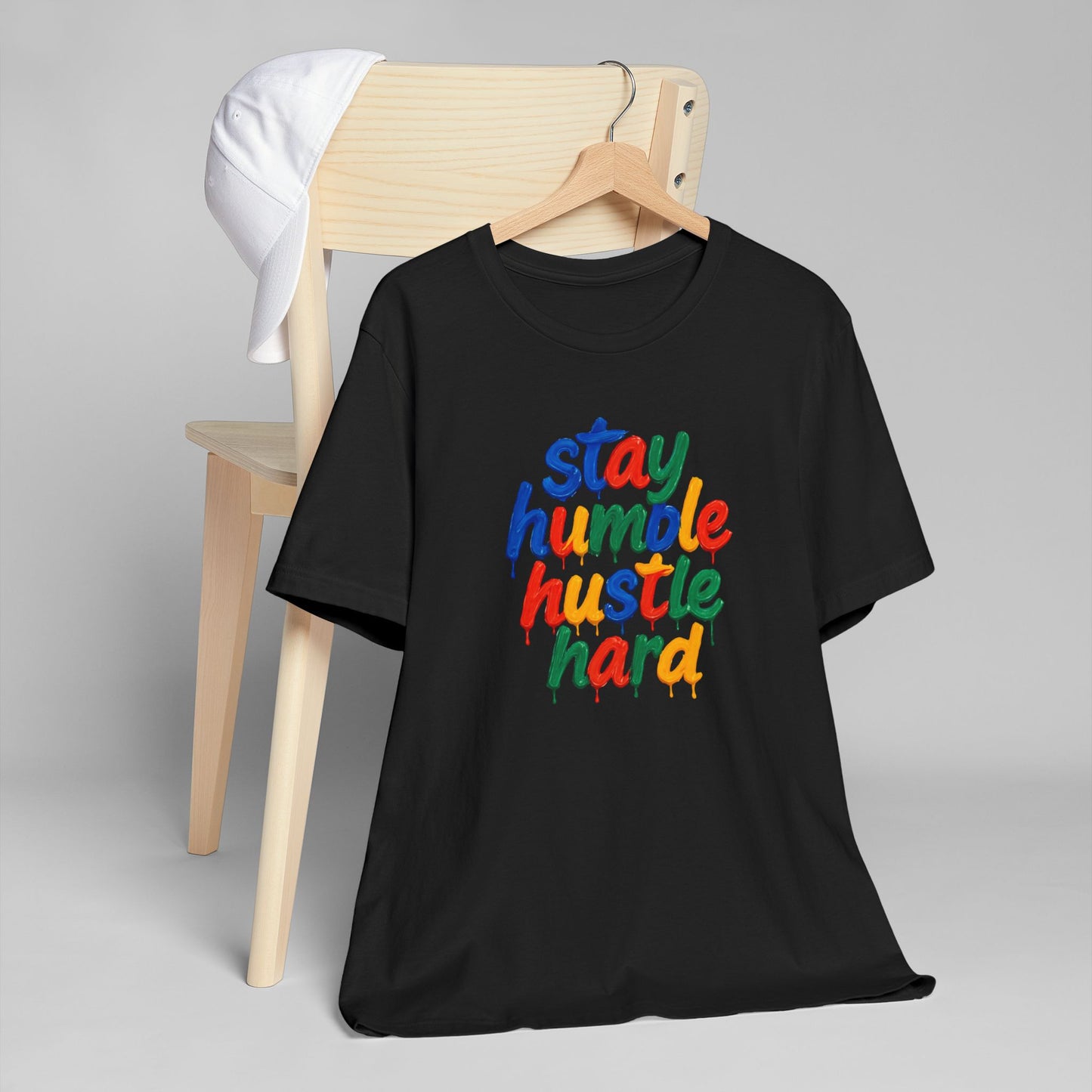 Stay Humble Hustle Hard T-Shirt | Motivational Unisex Jersey Tee