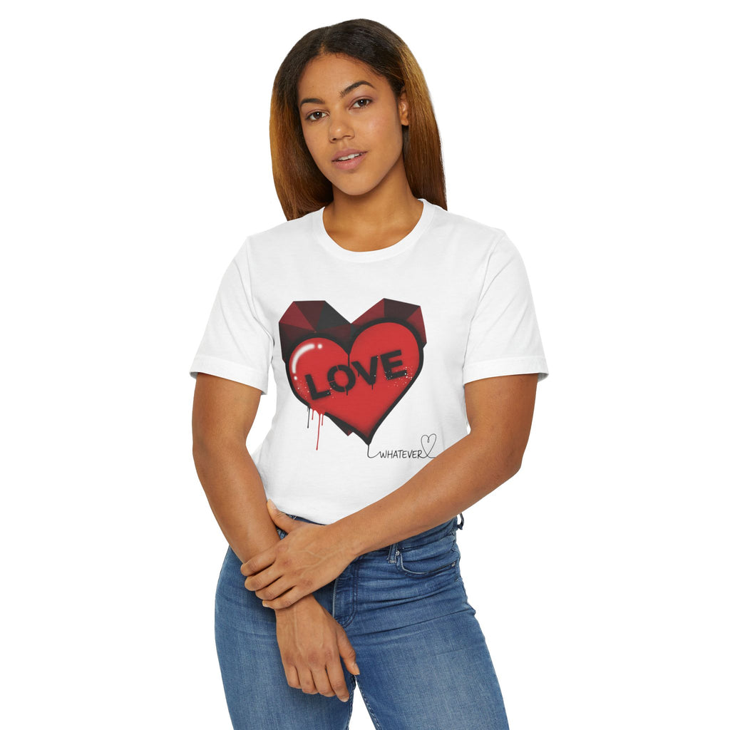 Love Graffiti Heart T-Shirt — 'LOVE' Dripping Street Art Tee